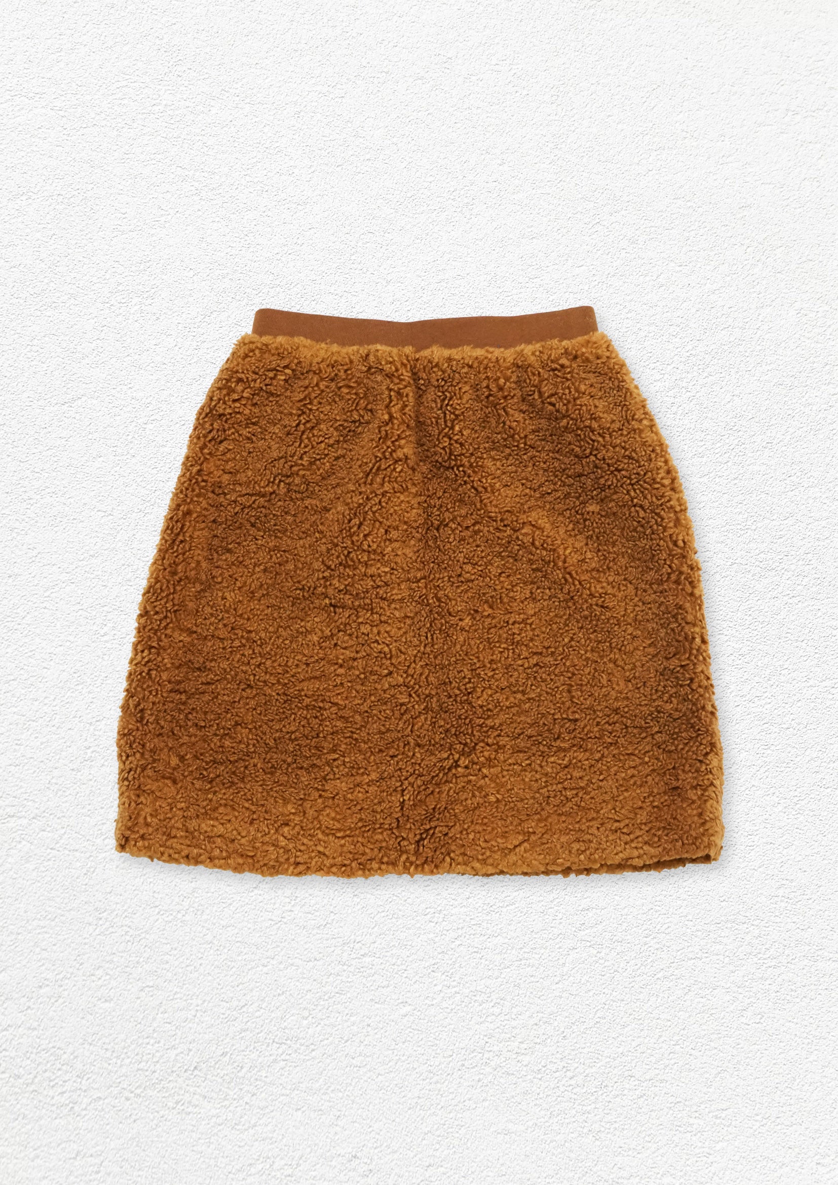 A-line fluffy skirt - caramel
