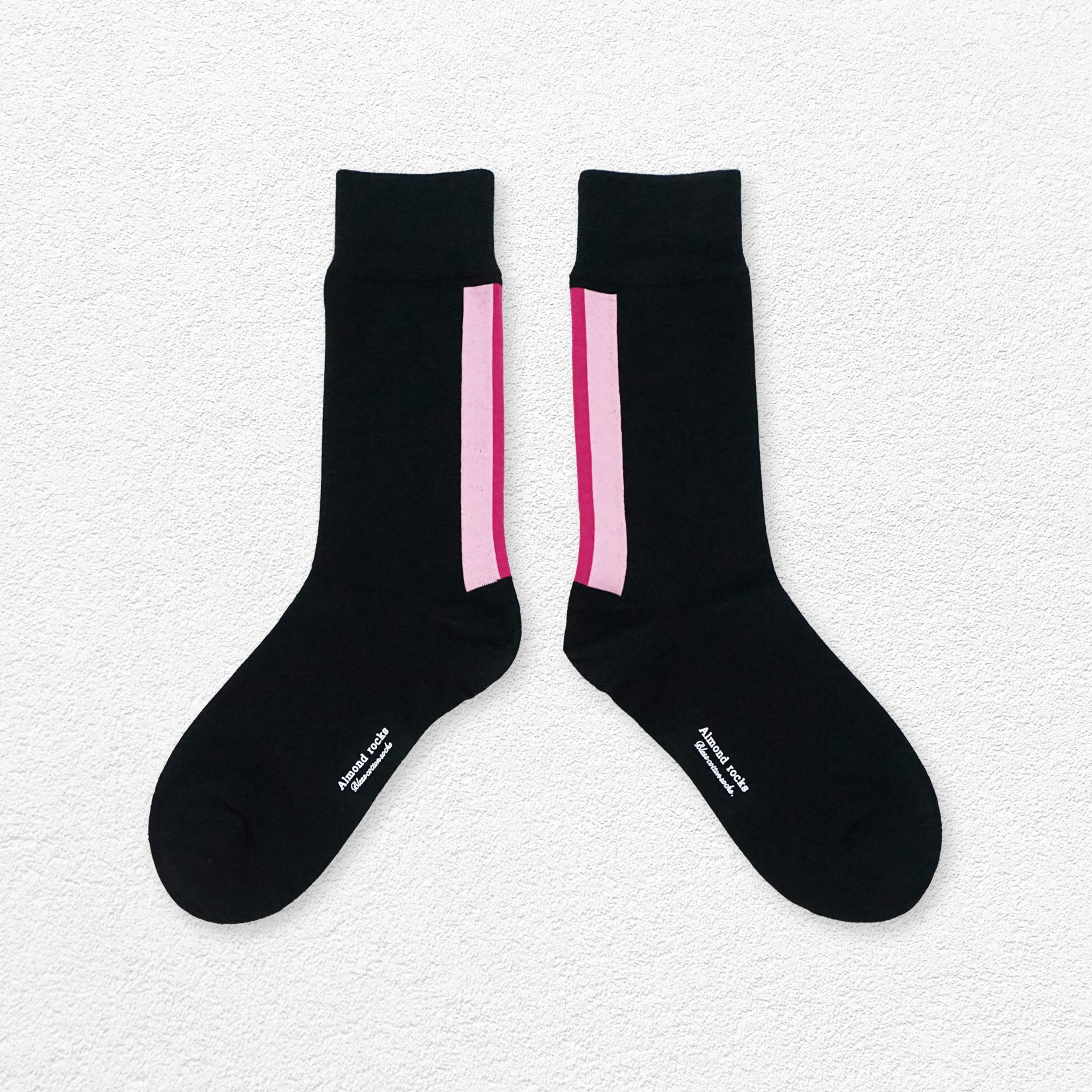 Colour collage mid-calf sock - pink
