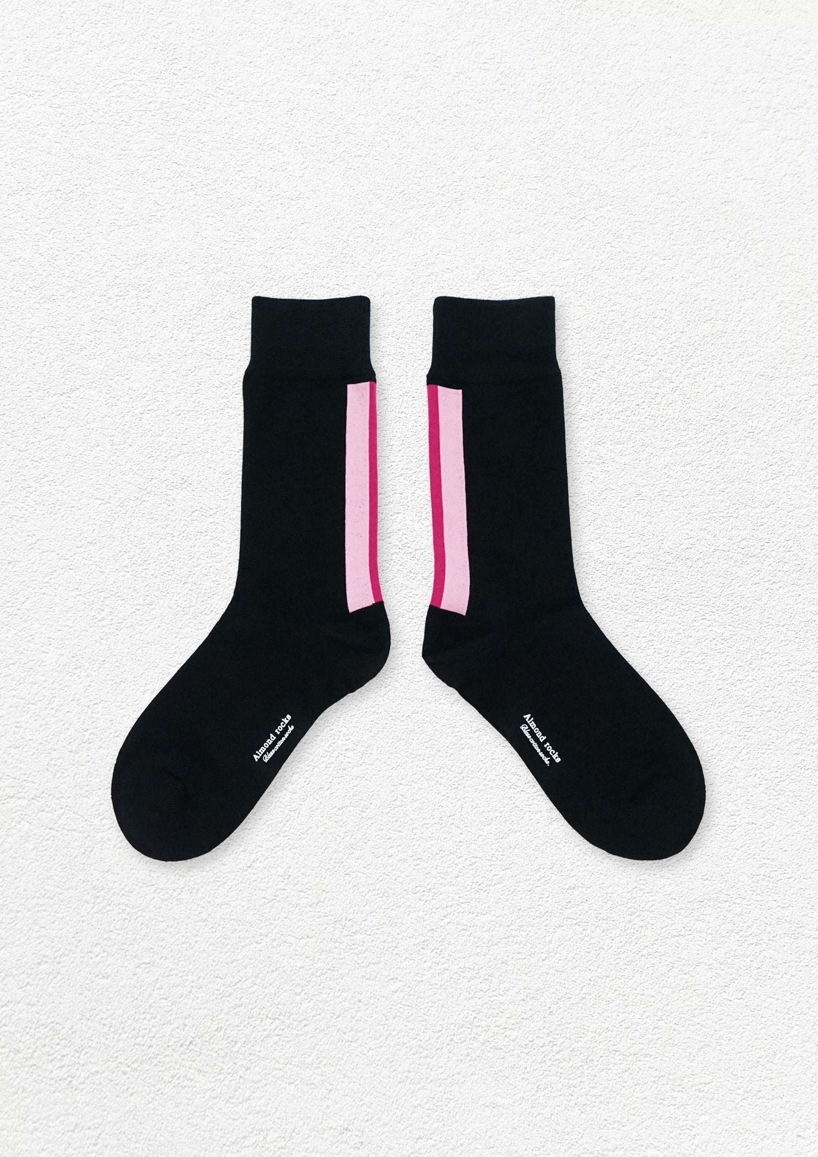 Colour collage mid-calf sock - pink