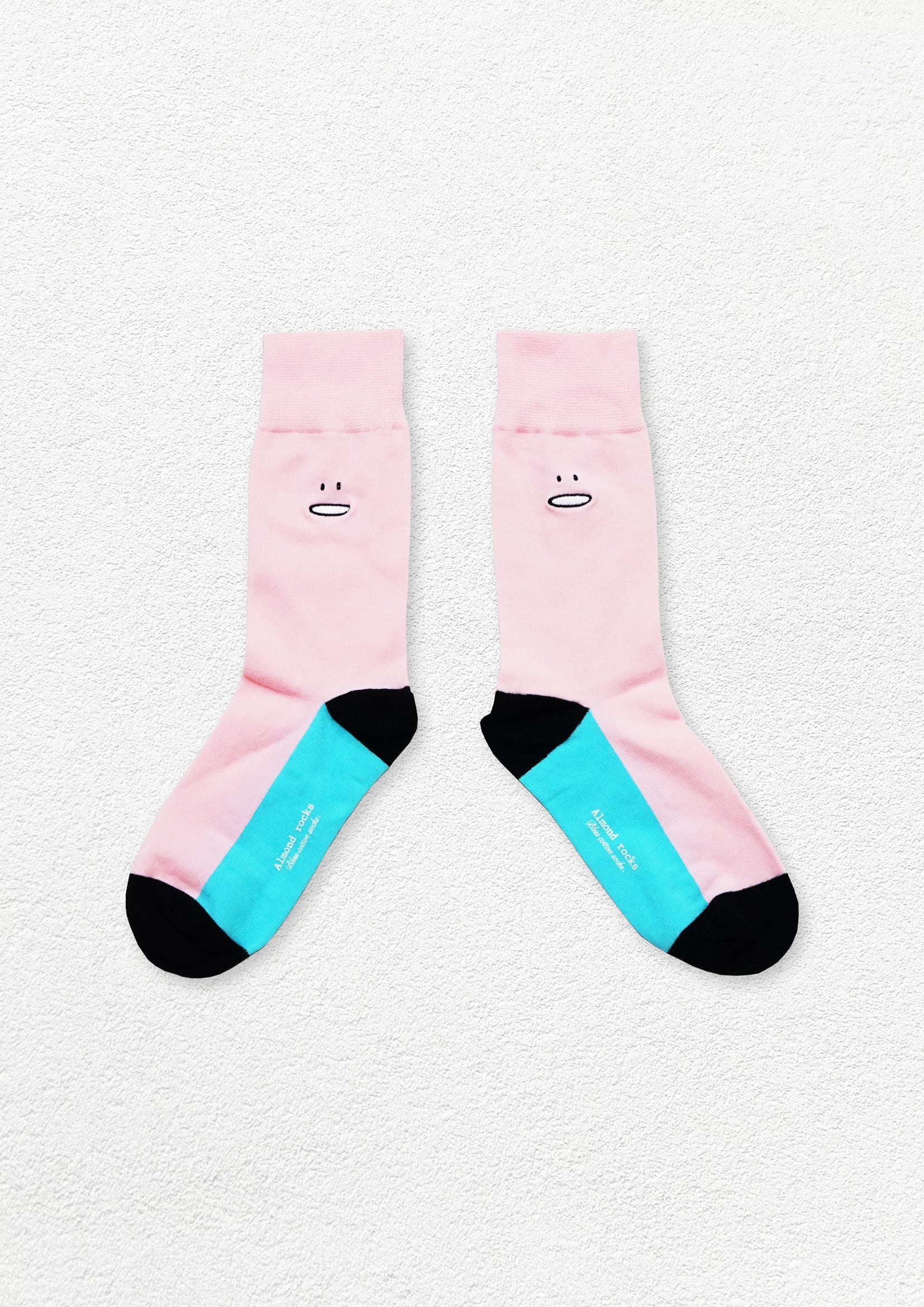 :0 face mid-calf sock - pink