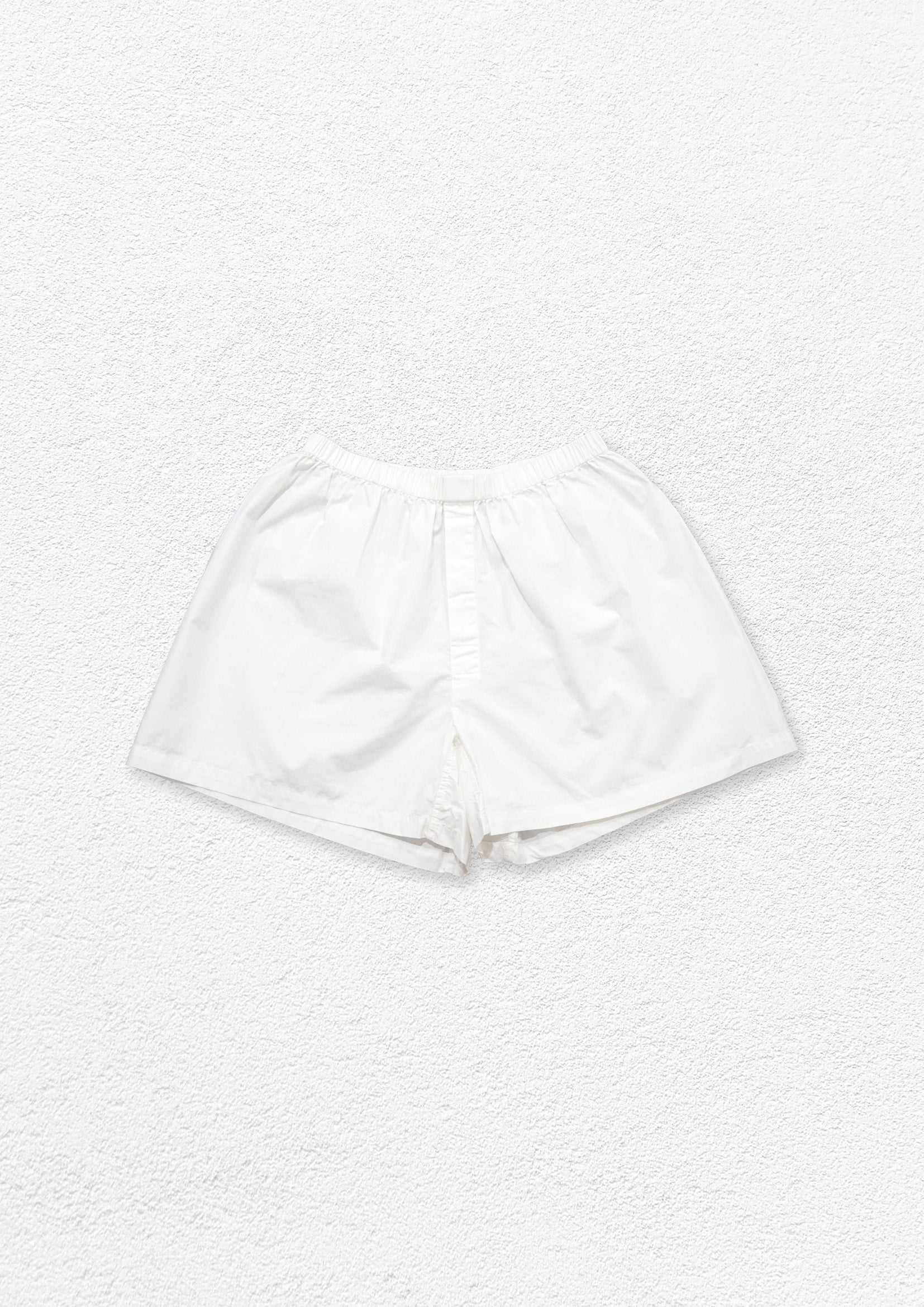 Unisex boxer shorts underwear - white