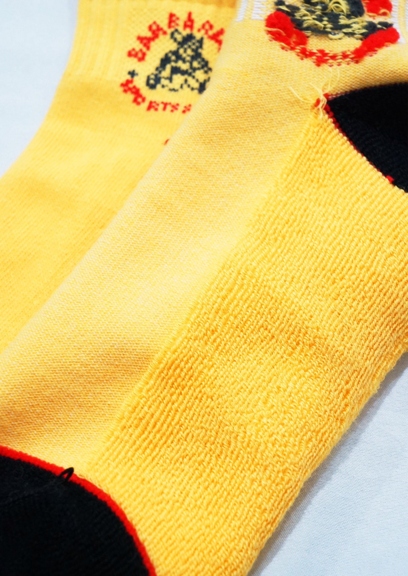 Detachable splice over-the-calf sock in orange