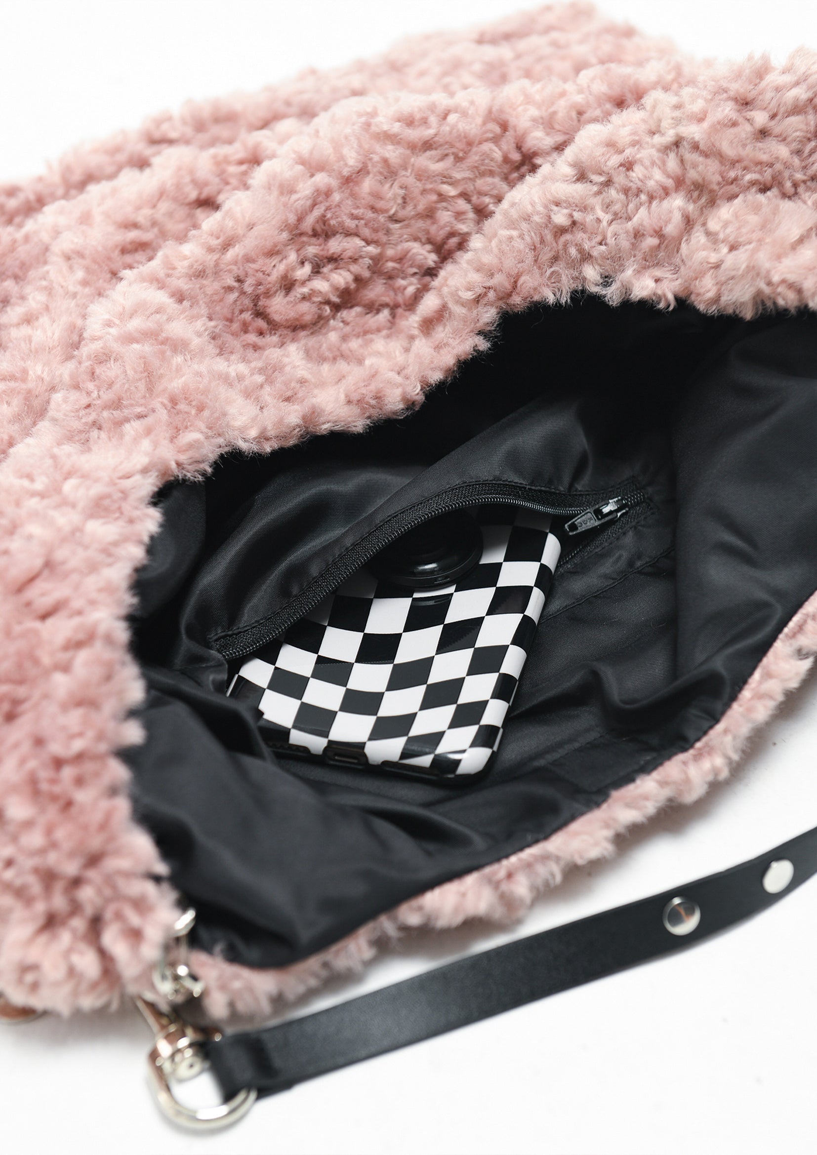 Fluffy tote bag - black – Future Fusion Online