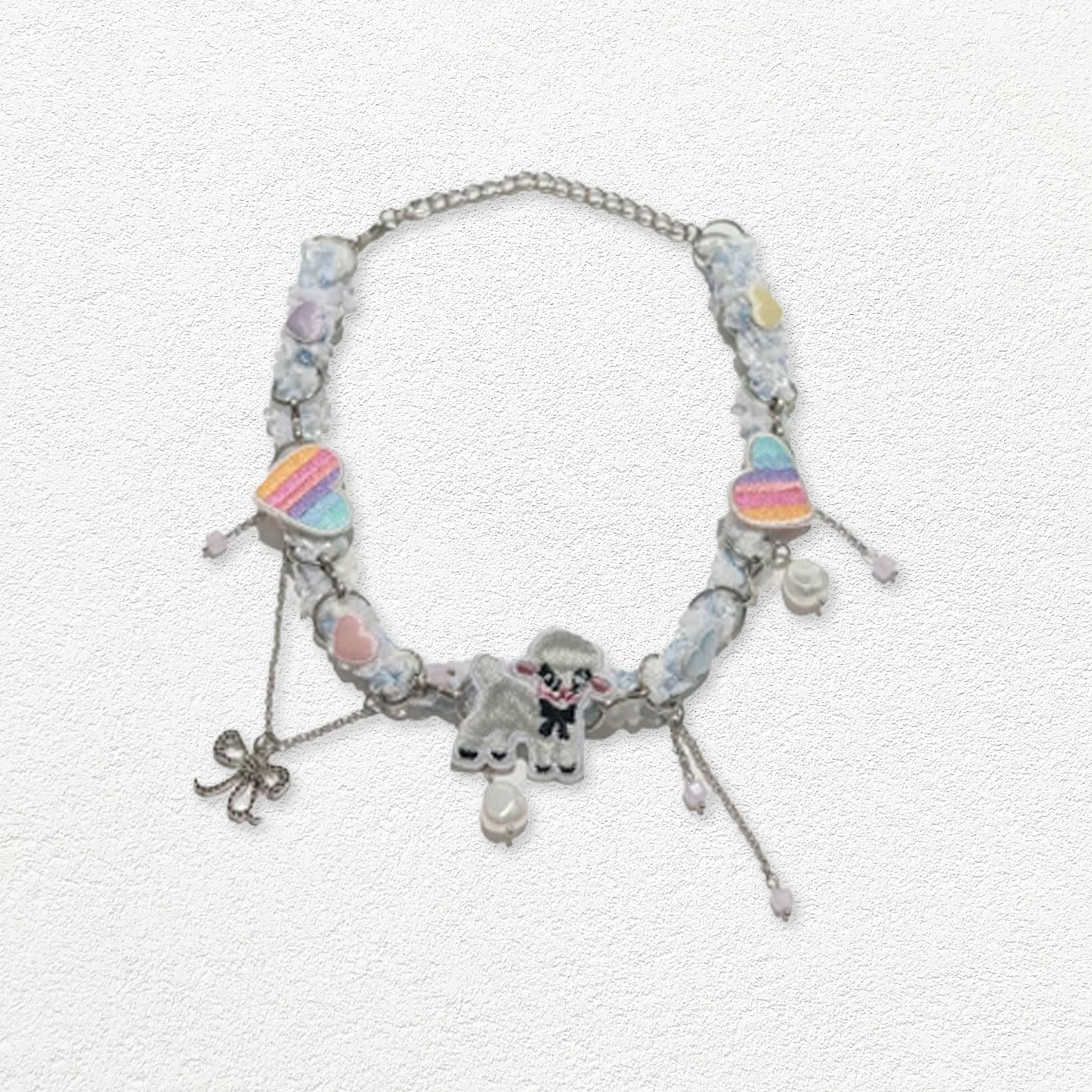 Lamb chain choker necklace