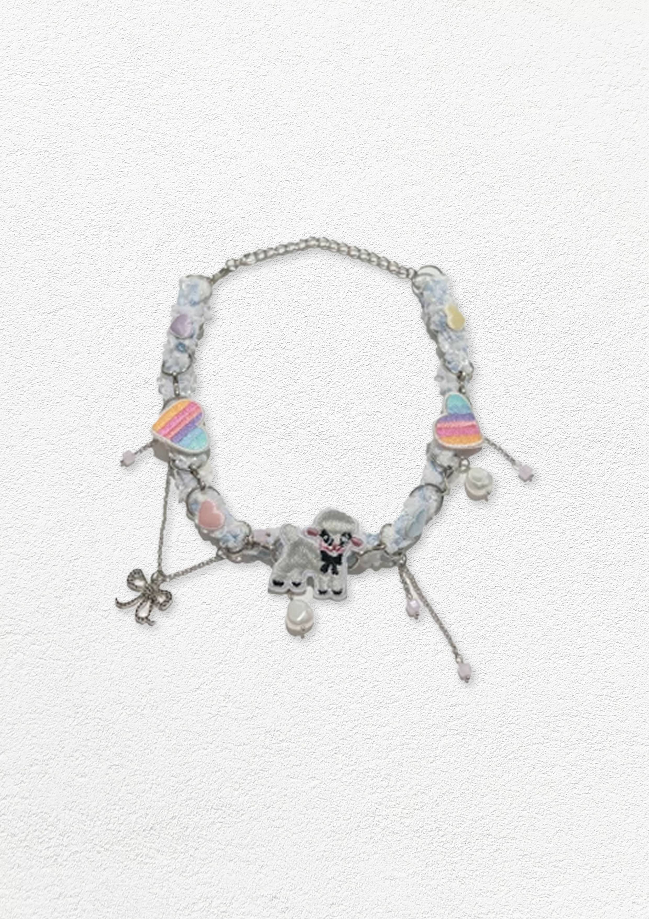 Lamb chain choker necklace