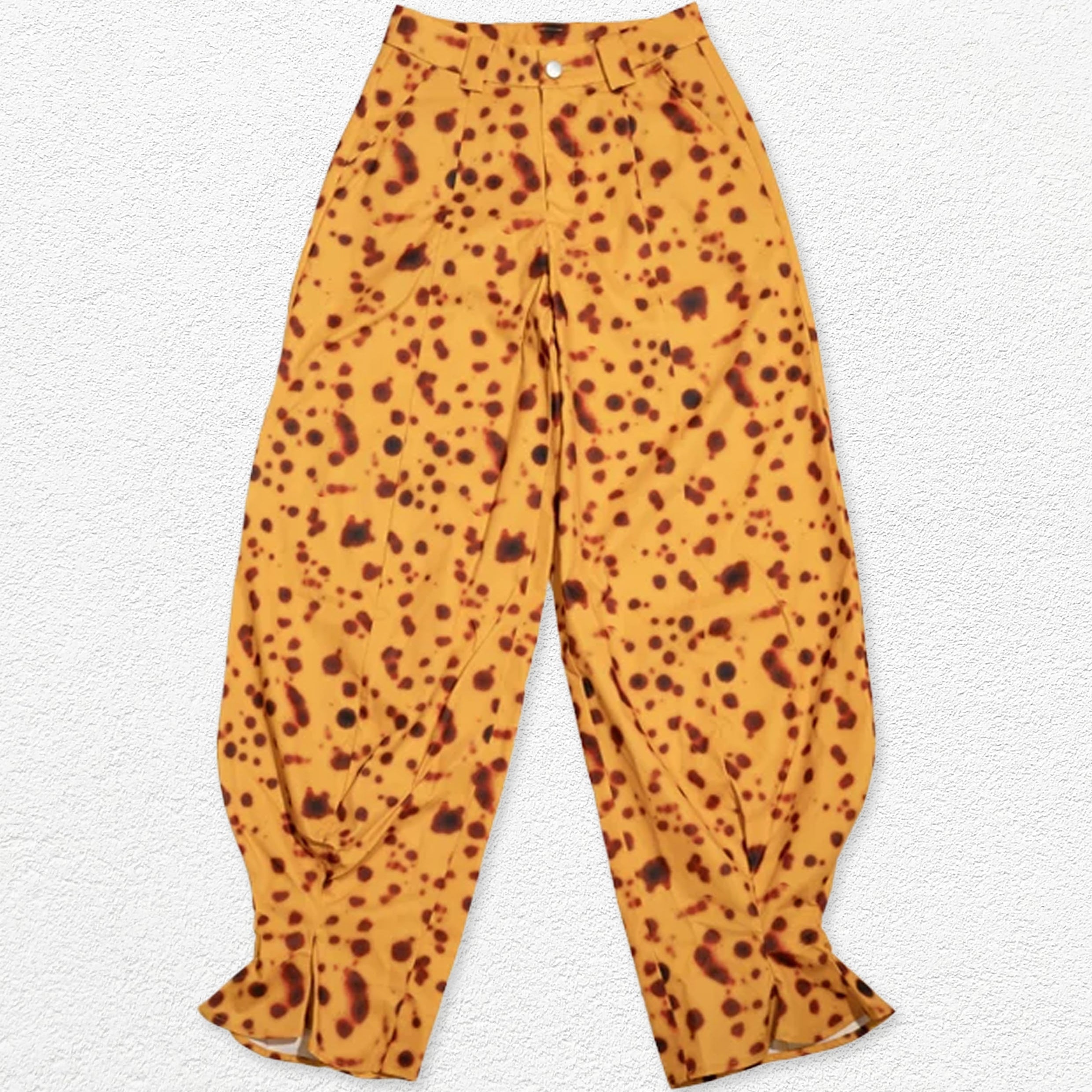 Rotten banana baggy barrel pants - yellow
