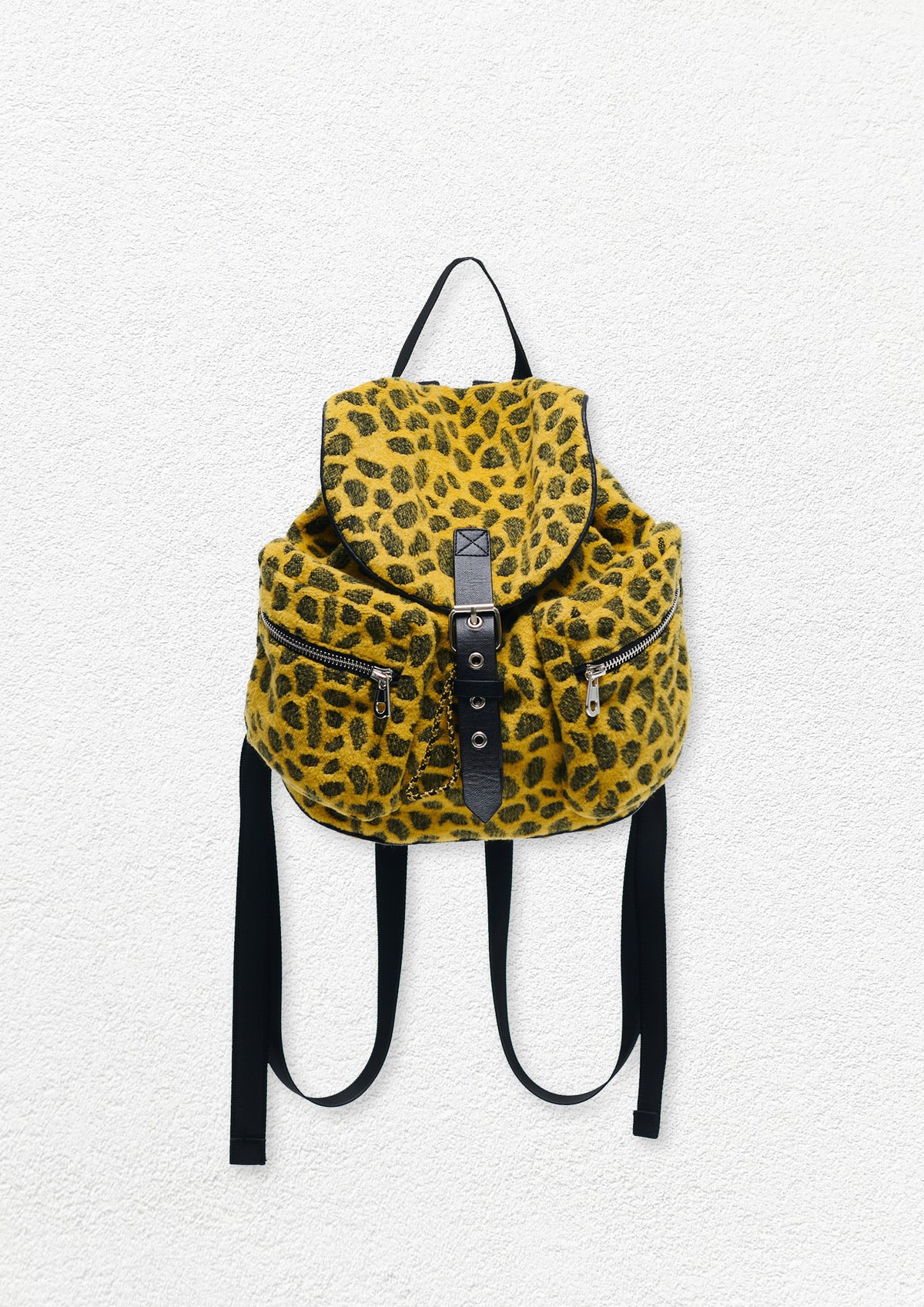 Leopard woollen backpack – Future Fusion Online