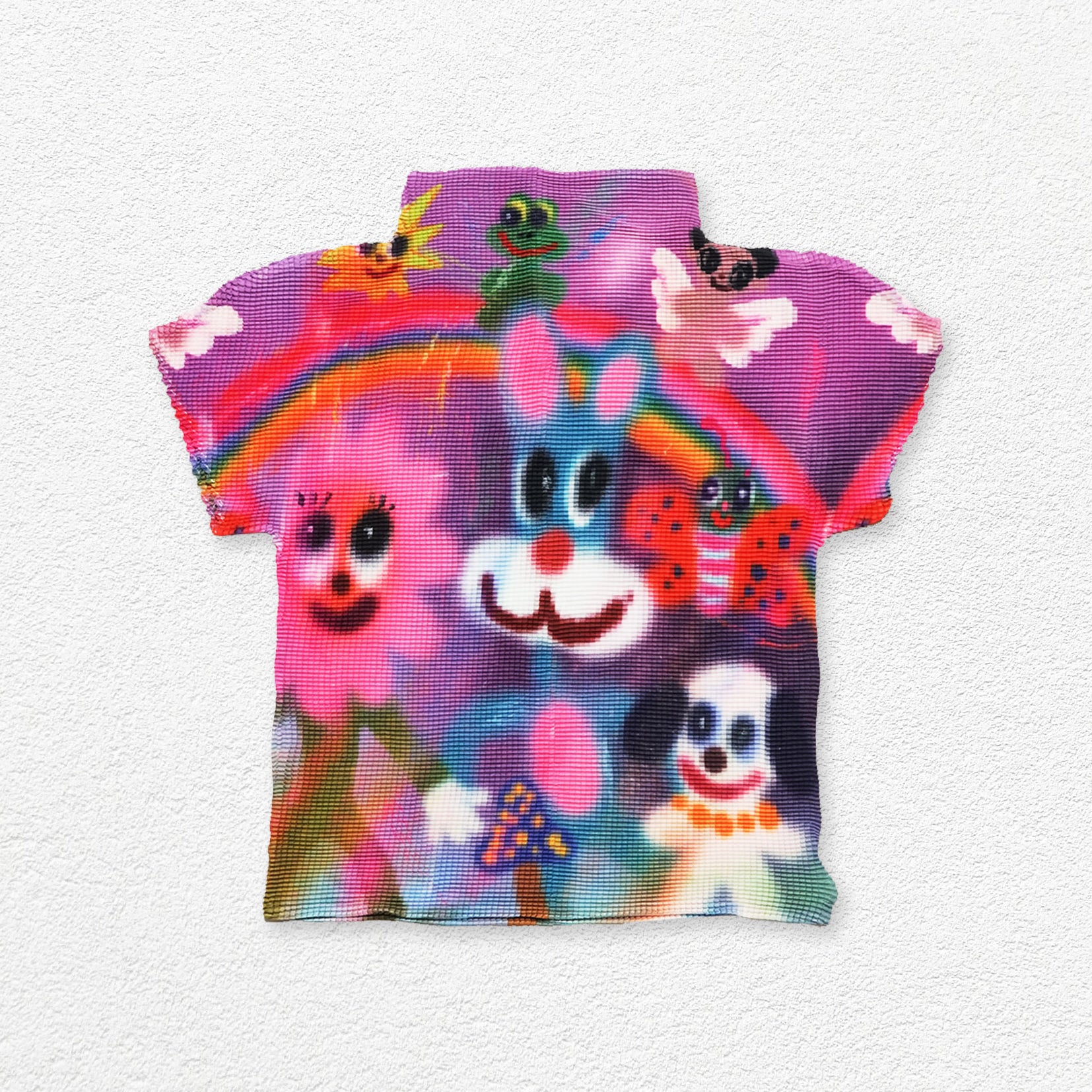 *SAMPLE* Blue bunny crinkle stretch tee - purple