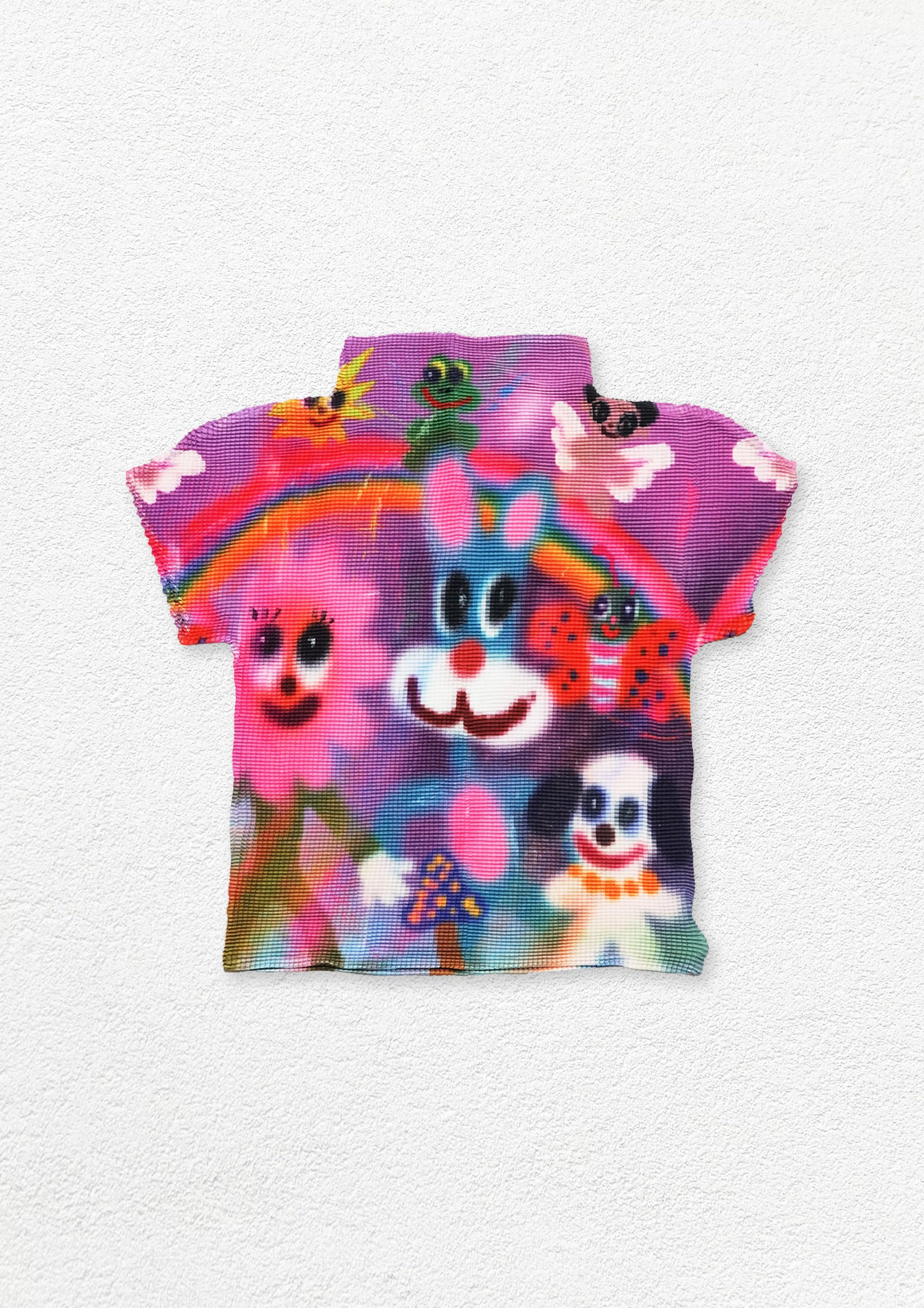 *SAMPLE* Blue bunny crinkle stretch tee - purple