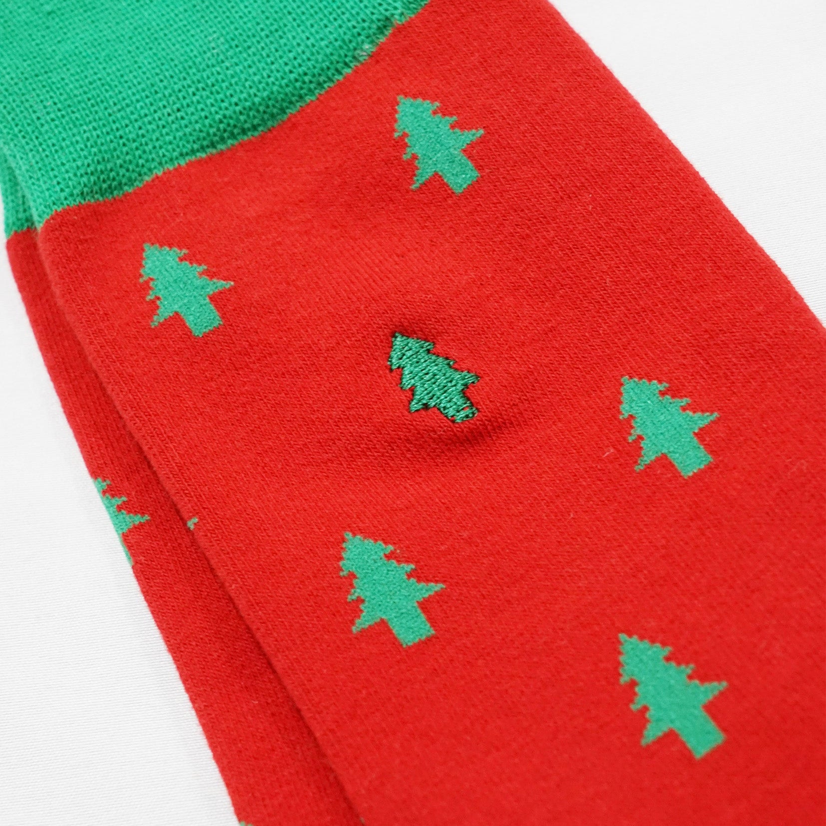 Christmas mid-calf sock - Xmas trees