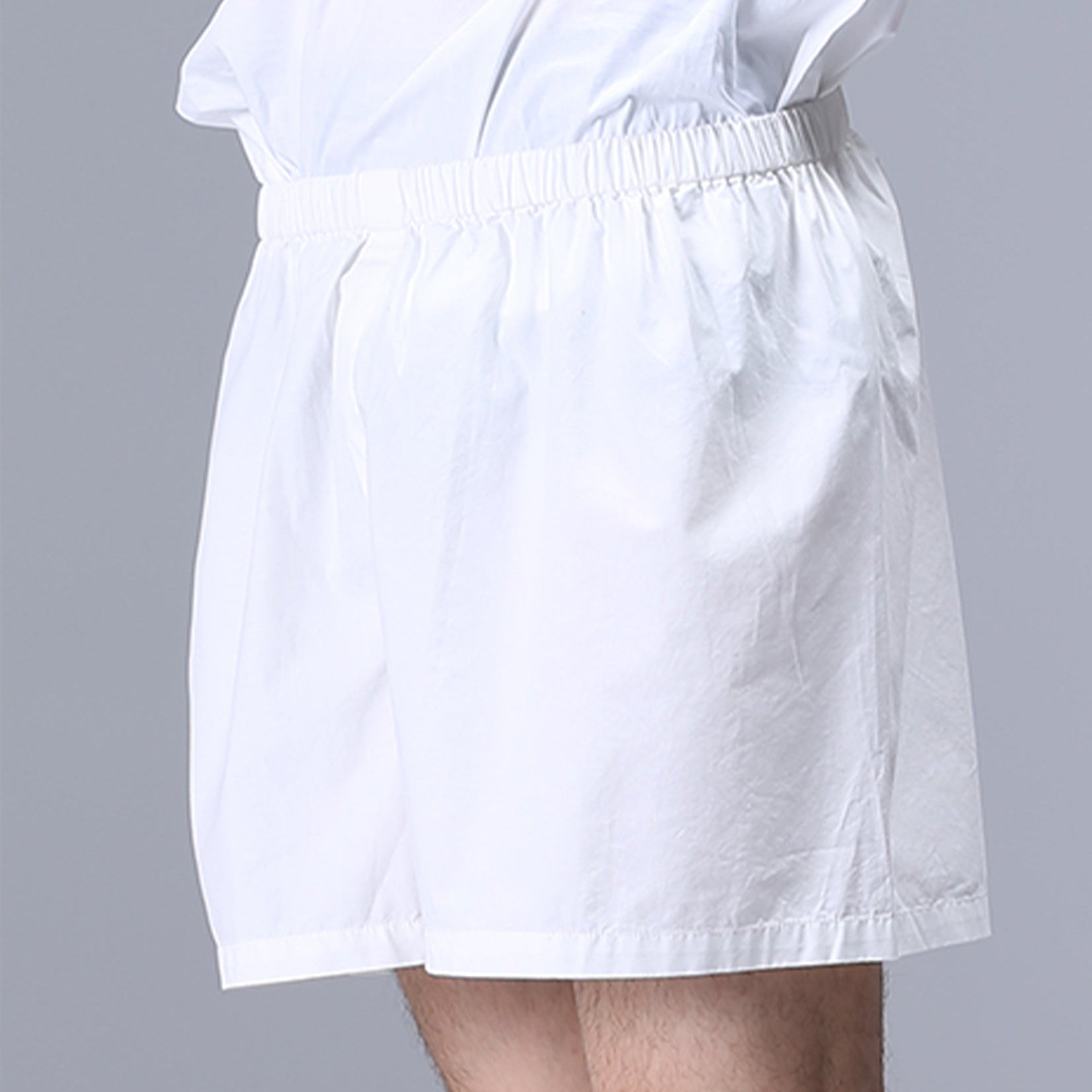 Unisex boxer shorts underwear in white