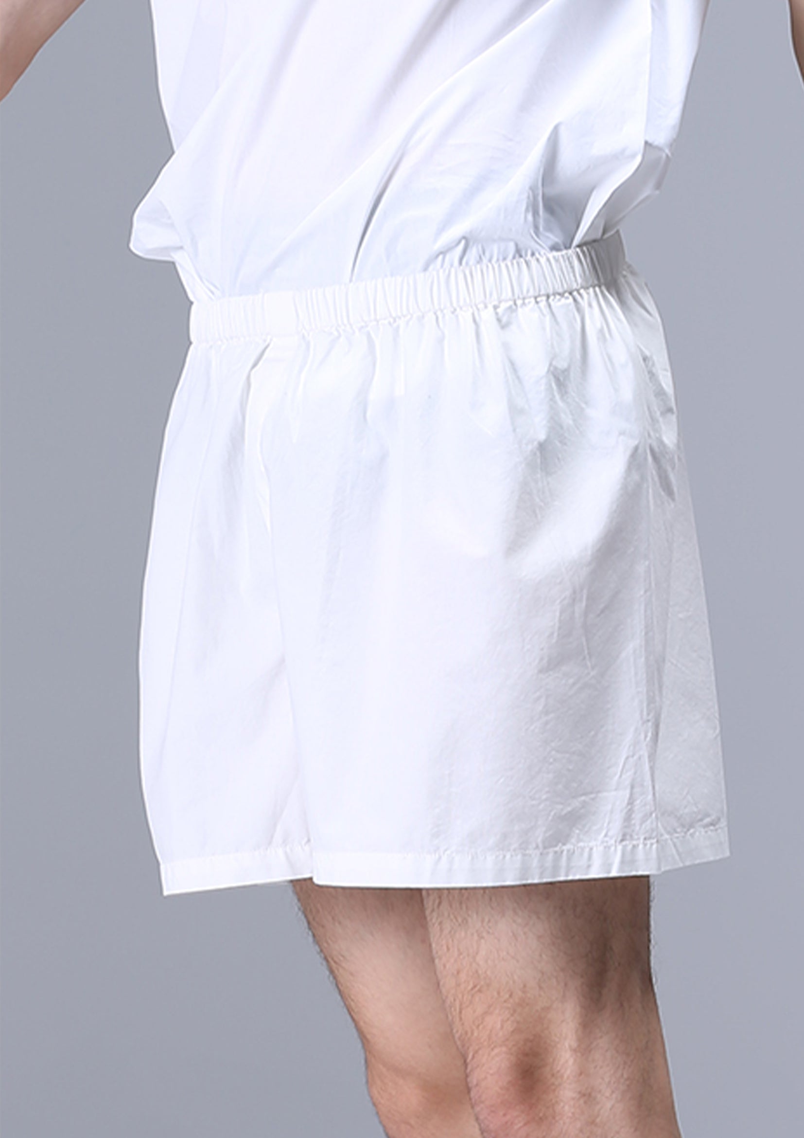 Unisex boxer shorts underwear in white