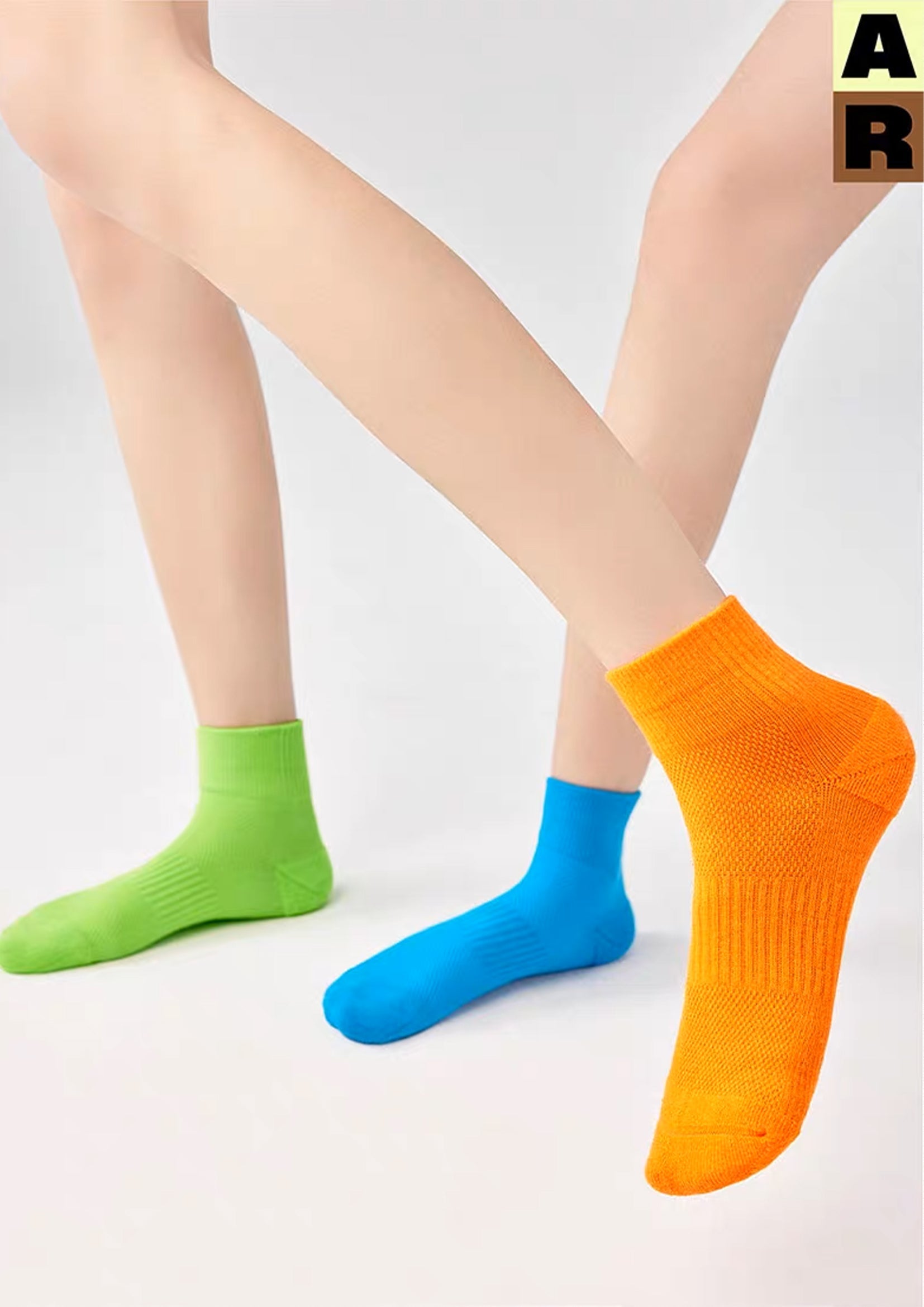 Neon ankle sock