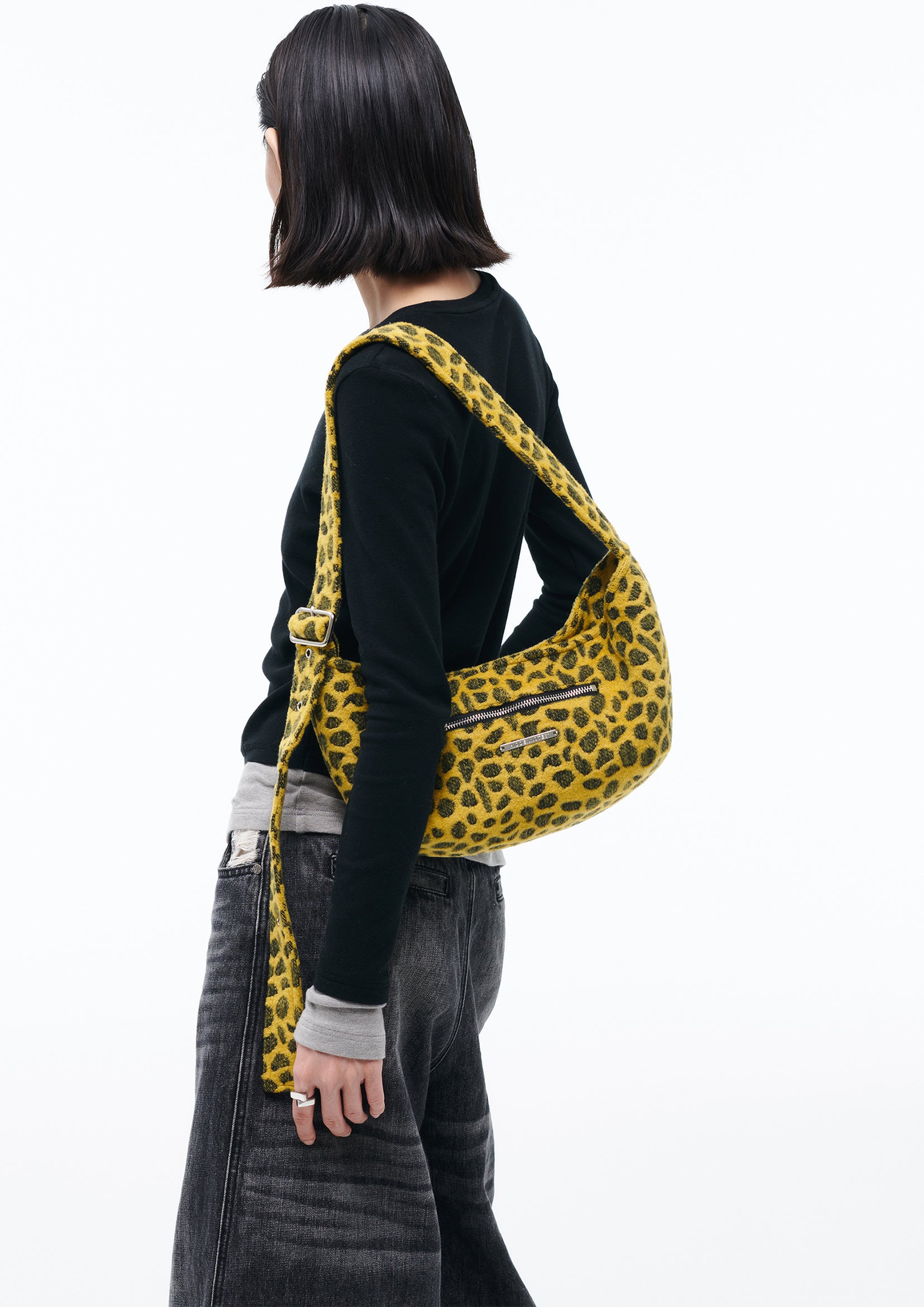 Leopard shoulder/crossbody dumpling bag