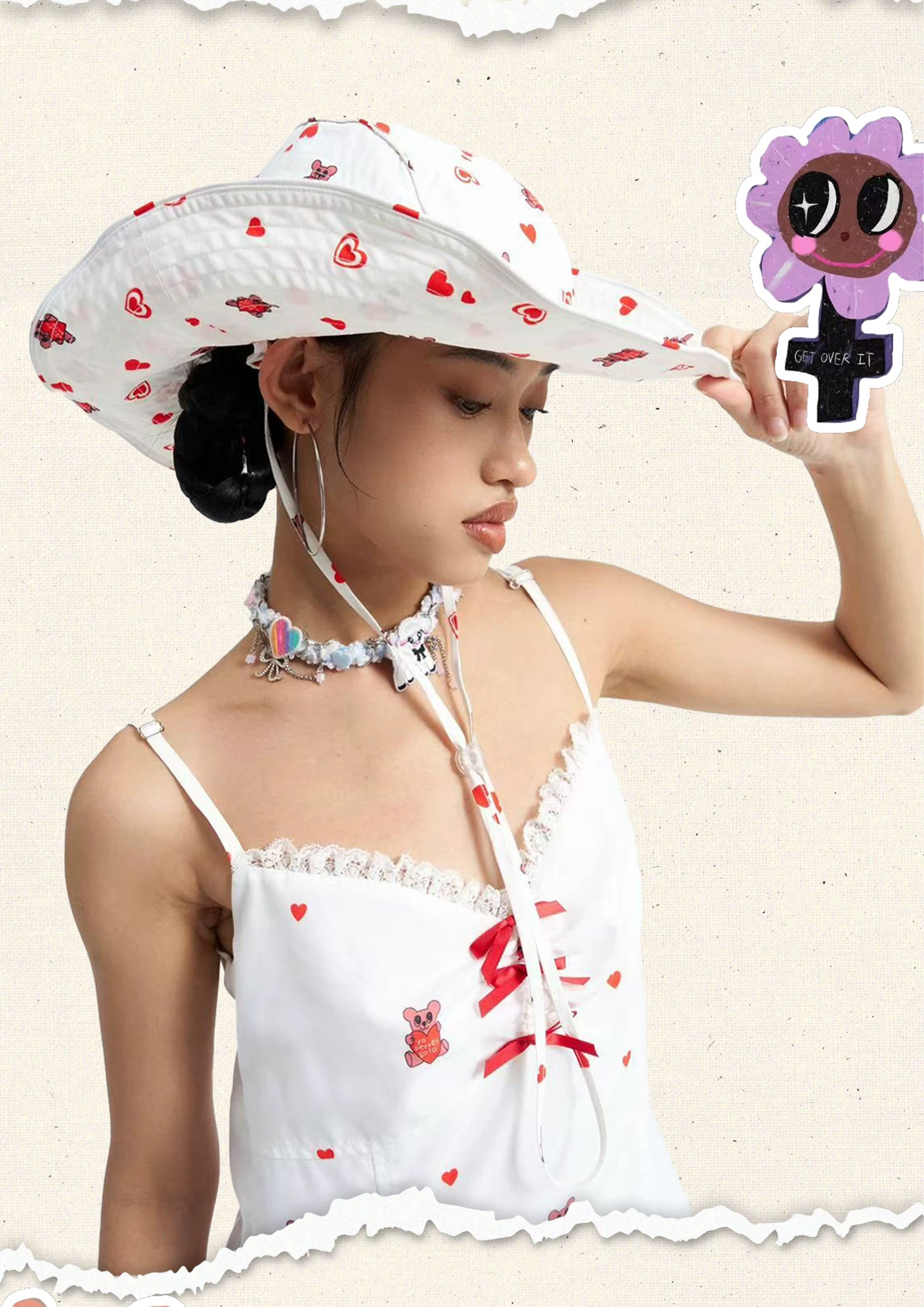 Lamb chain choker necklace