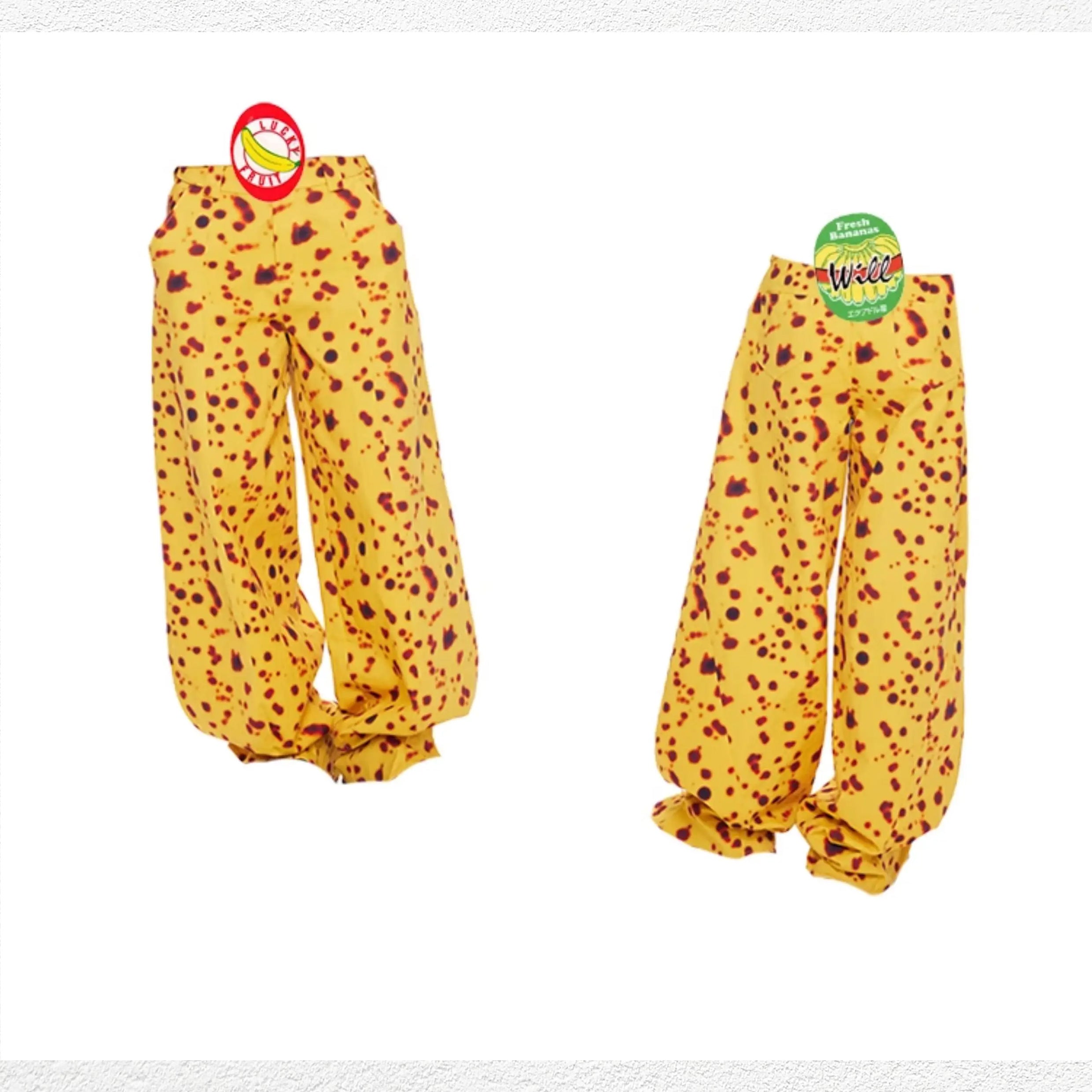 Rotten banana baggy barrel pants - yellow