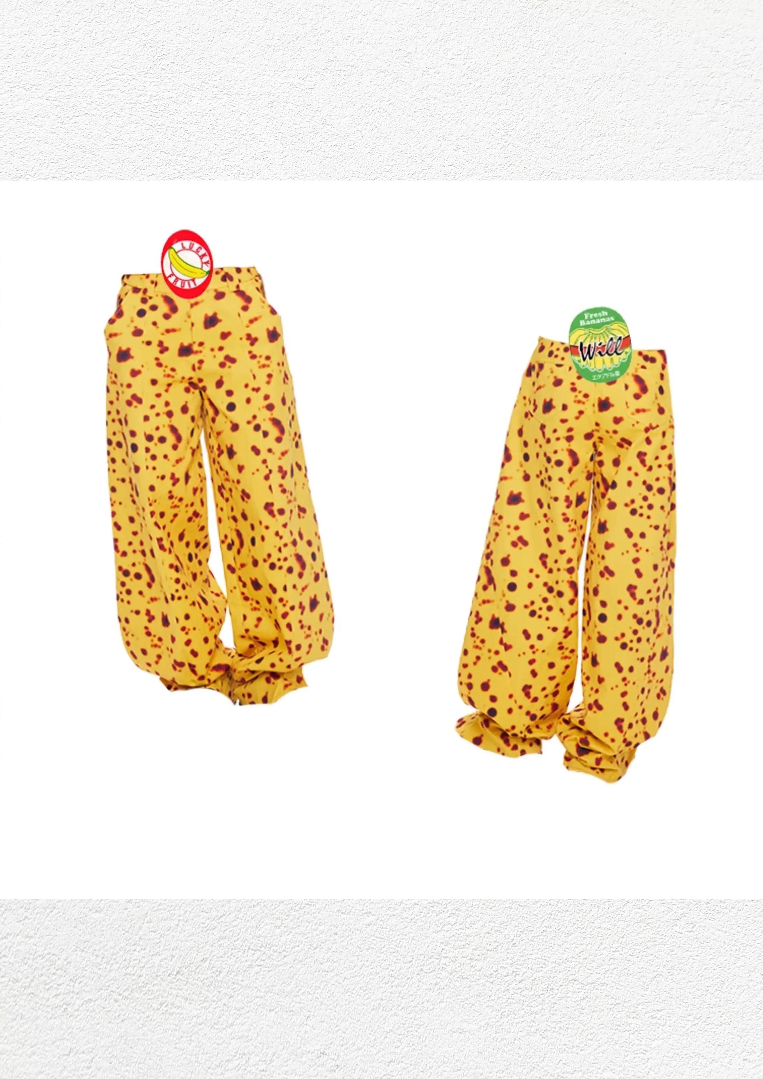 Rotten banana baggy barrel pants - yellow