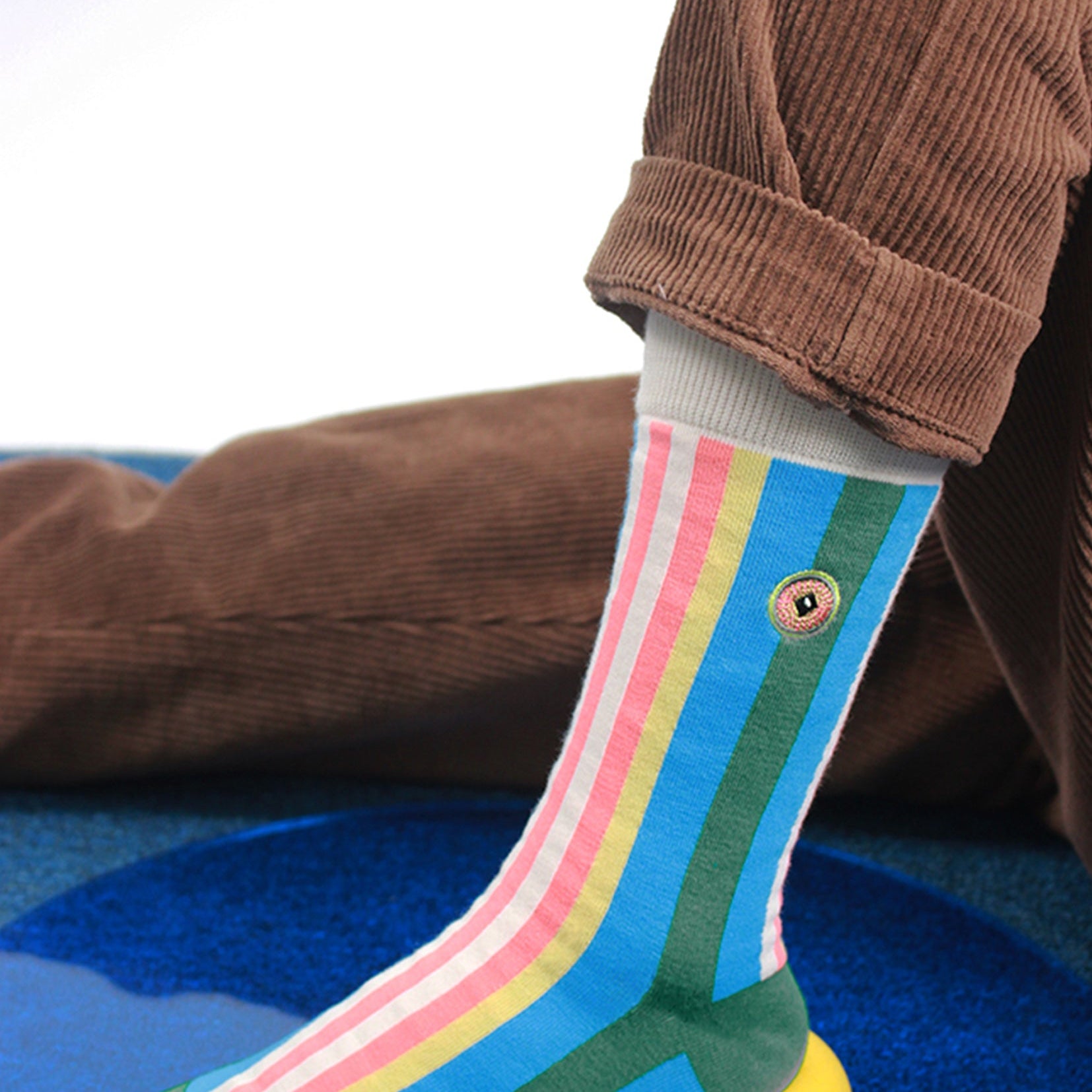 Eyes mid-calf sock - The Prince of Black Forest