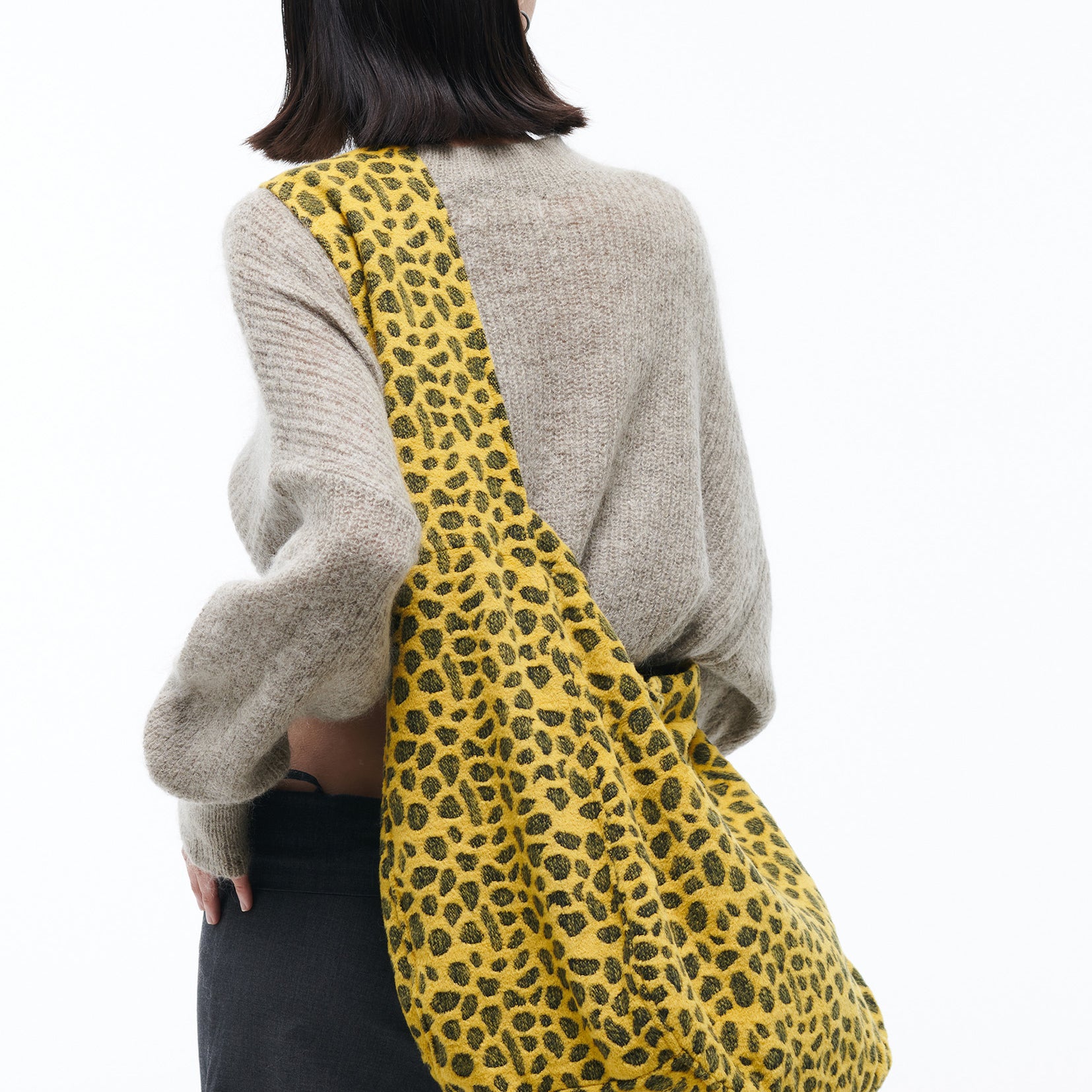 Leopard shoulder/crossbody hobo bag