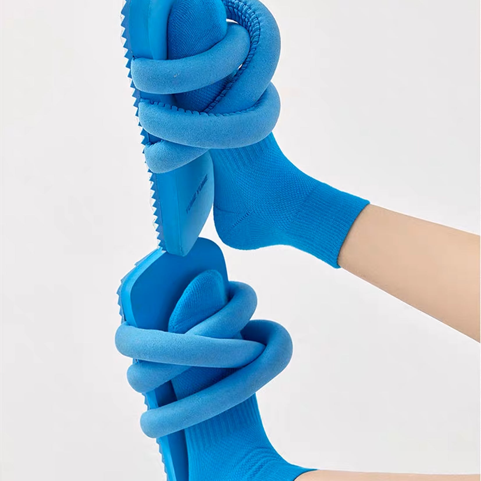 Neon ankle sock - blue