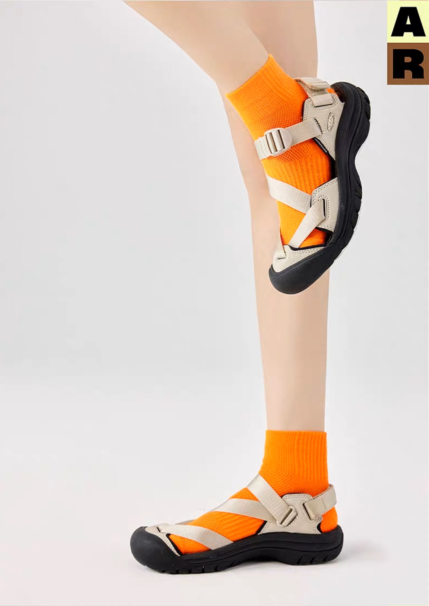 Neon ankle sock - orange