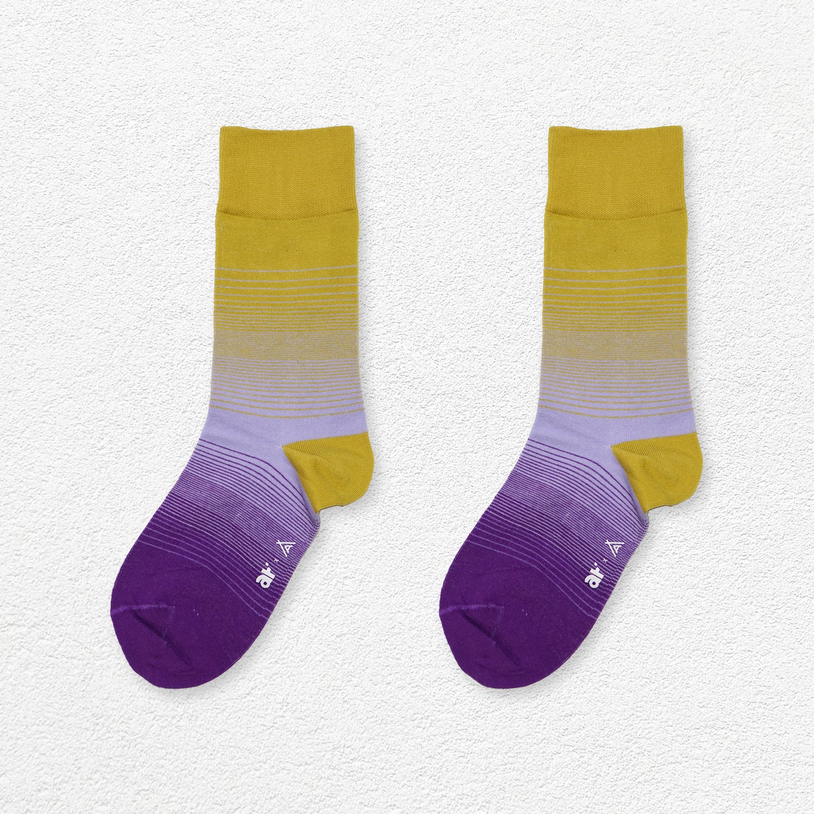 Gradient mid-calf sock - dusk purple