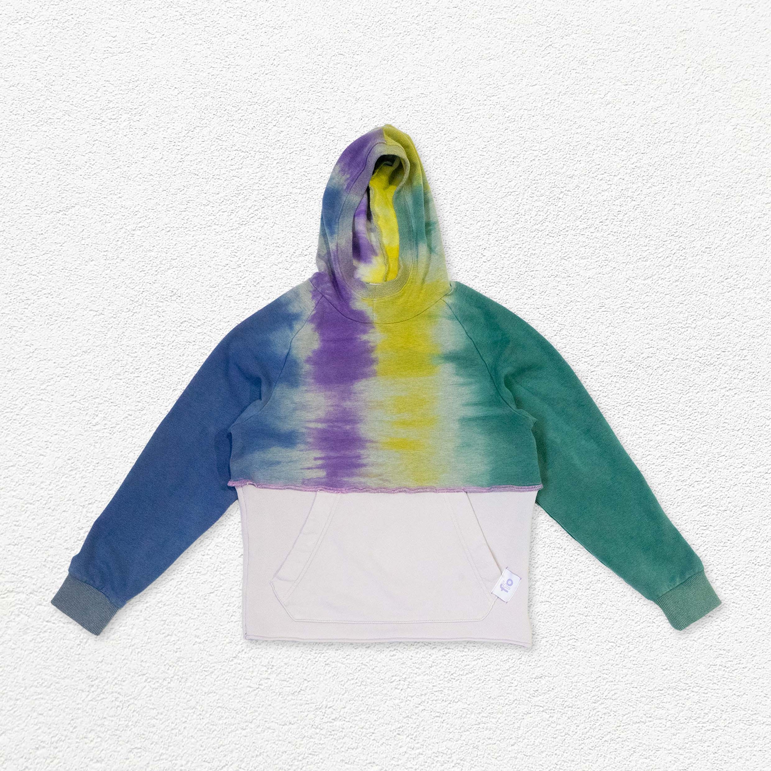 Reimagined upcycled hoodie - multicolour