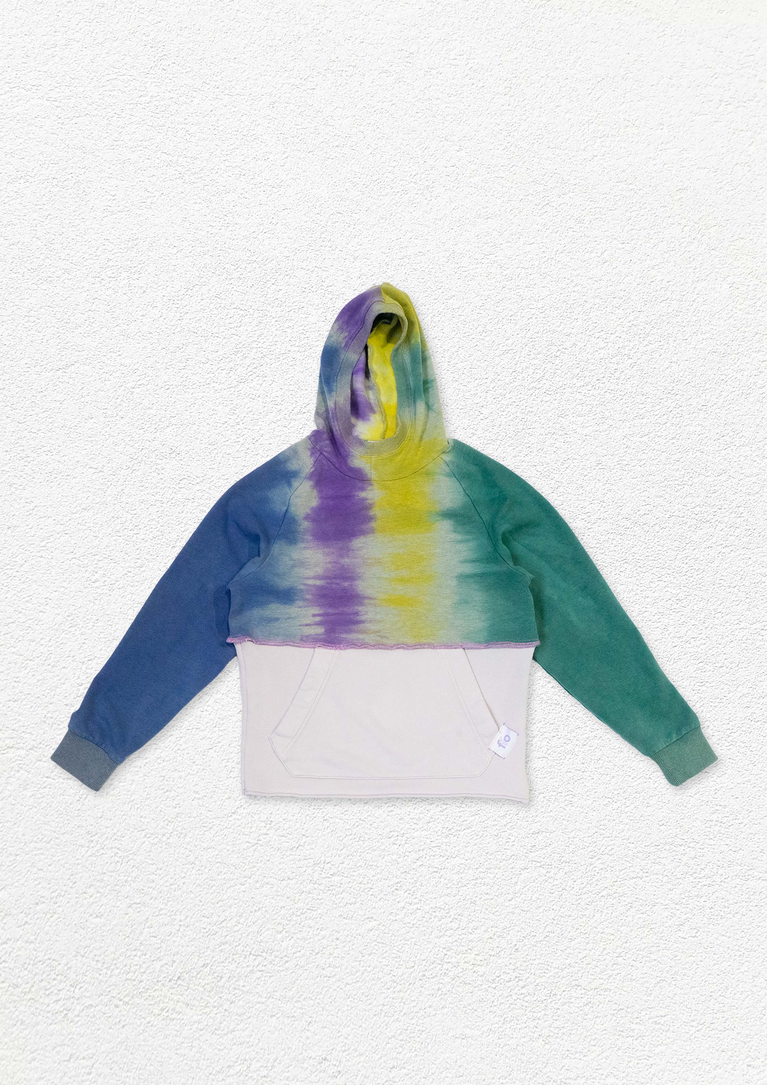 Reimagined upcycled hoodie - multicolour