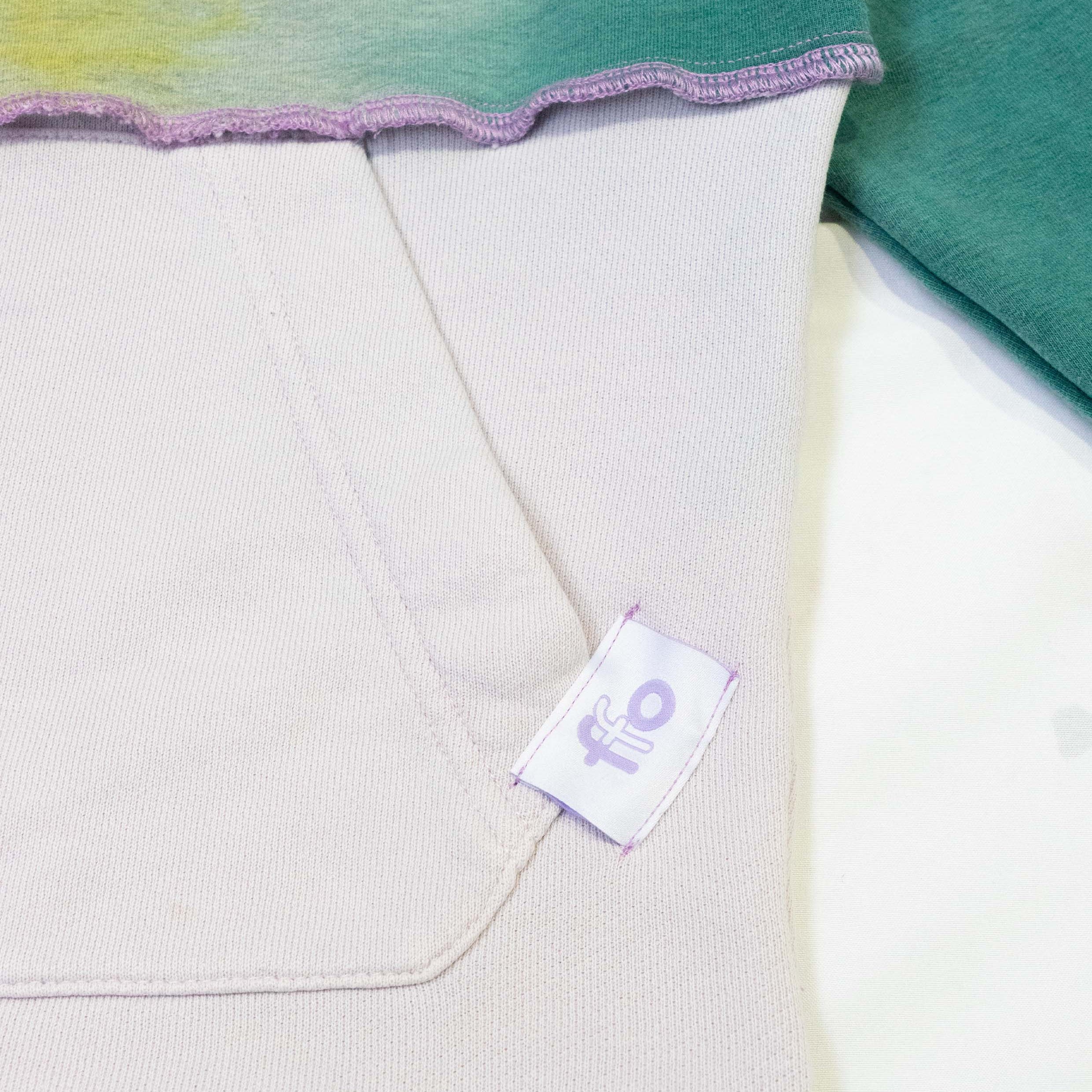 Reimagined upcycled hoodie - multicolour