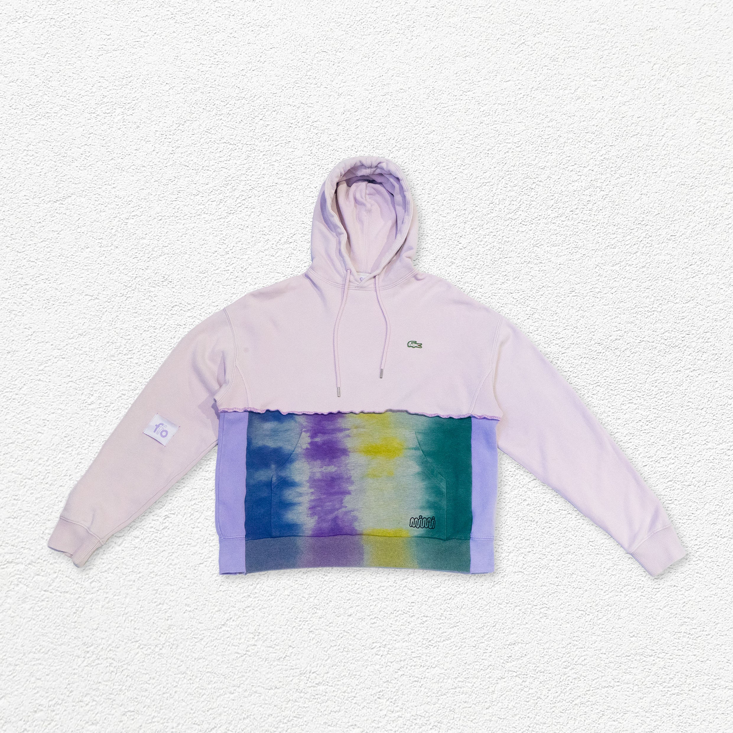 Reimagined upcycled hoodie - tie dye