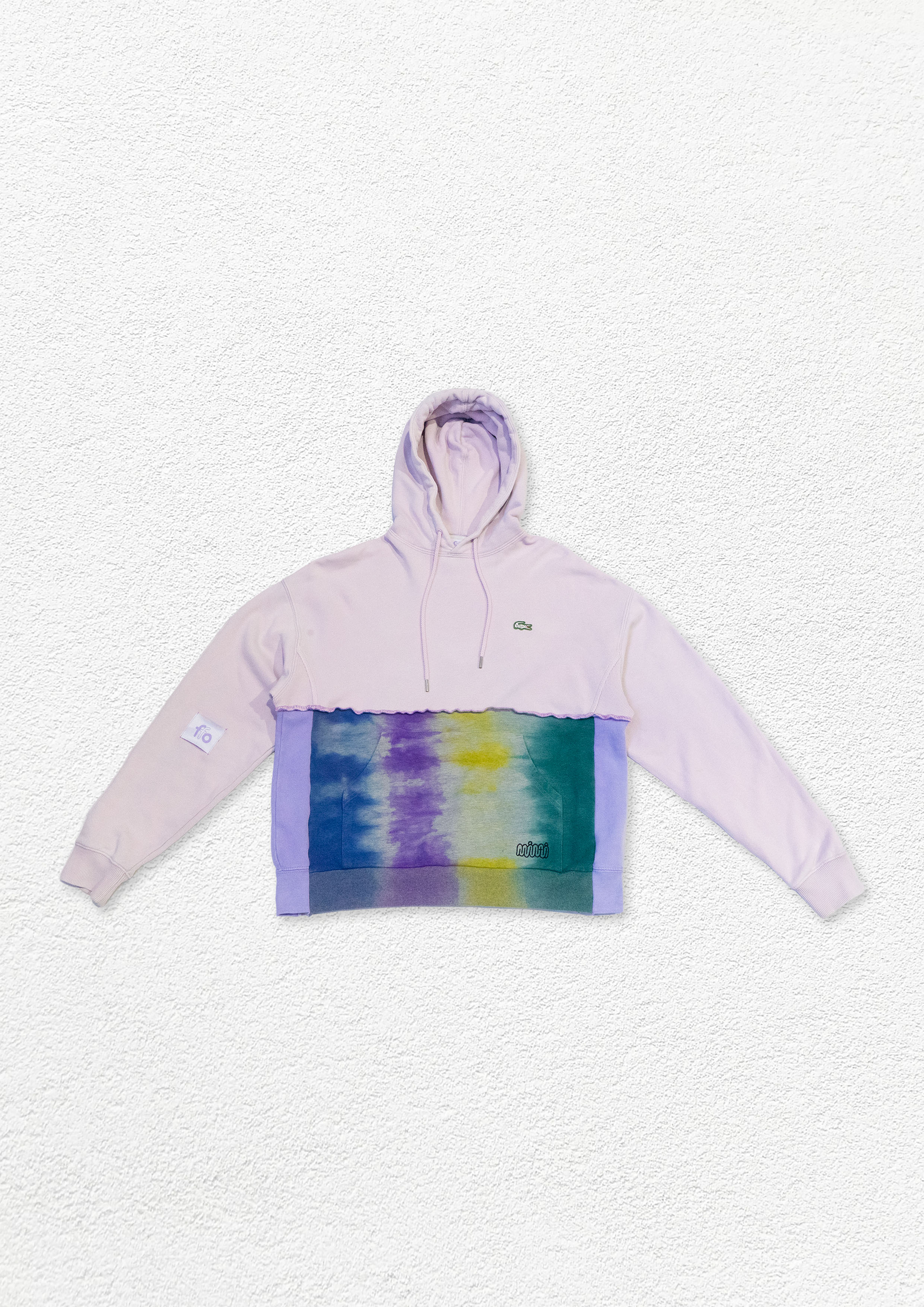 Reimagined upcycled hoodie - tie dye