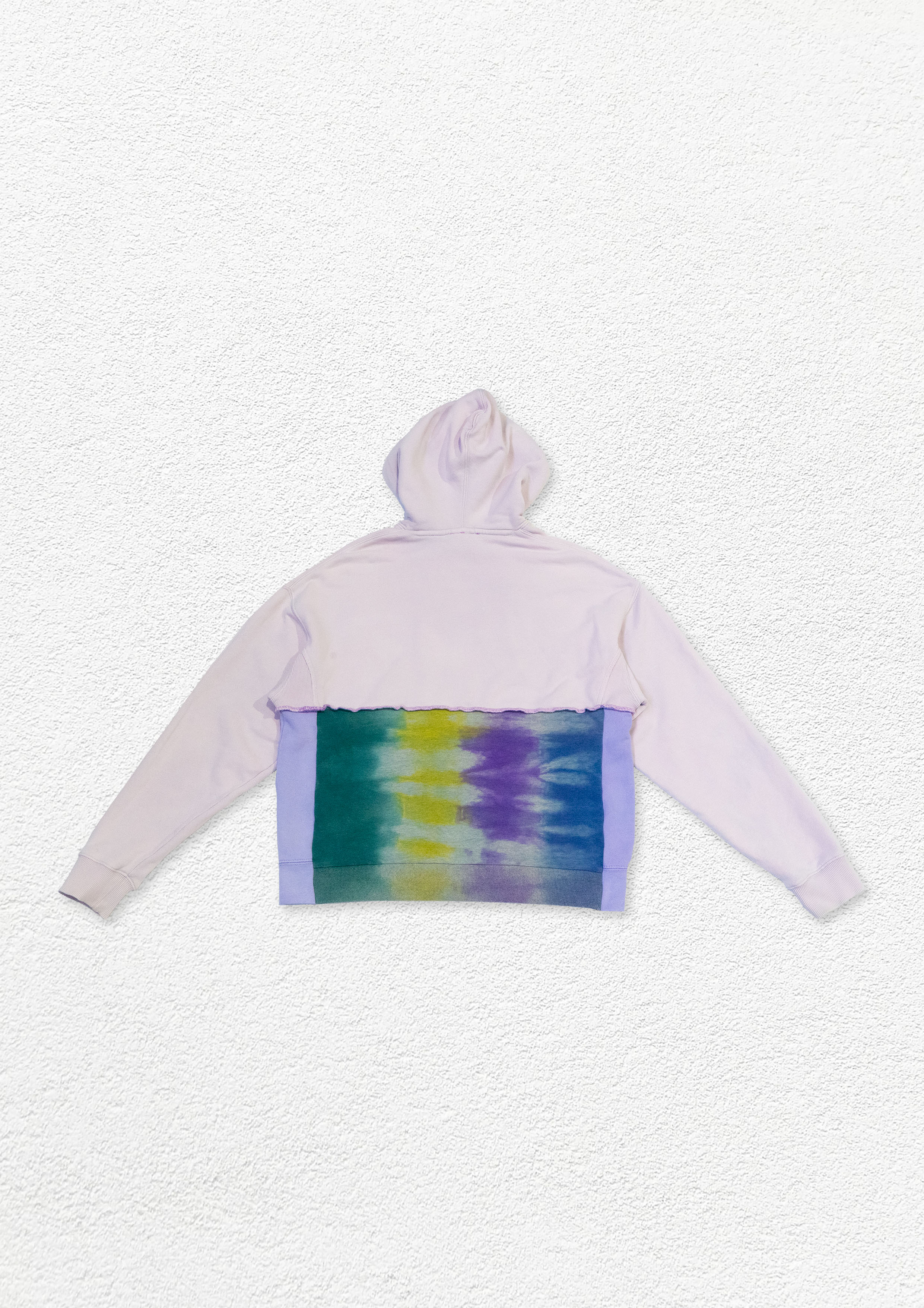 Reimagined upcycled hoodie - tie dye