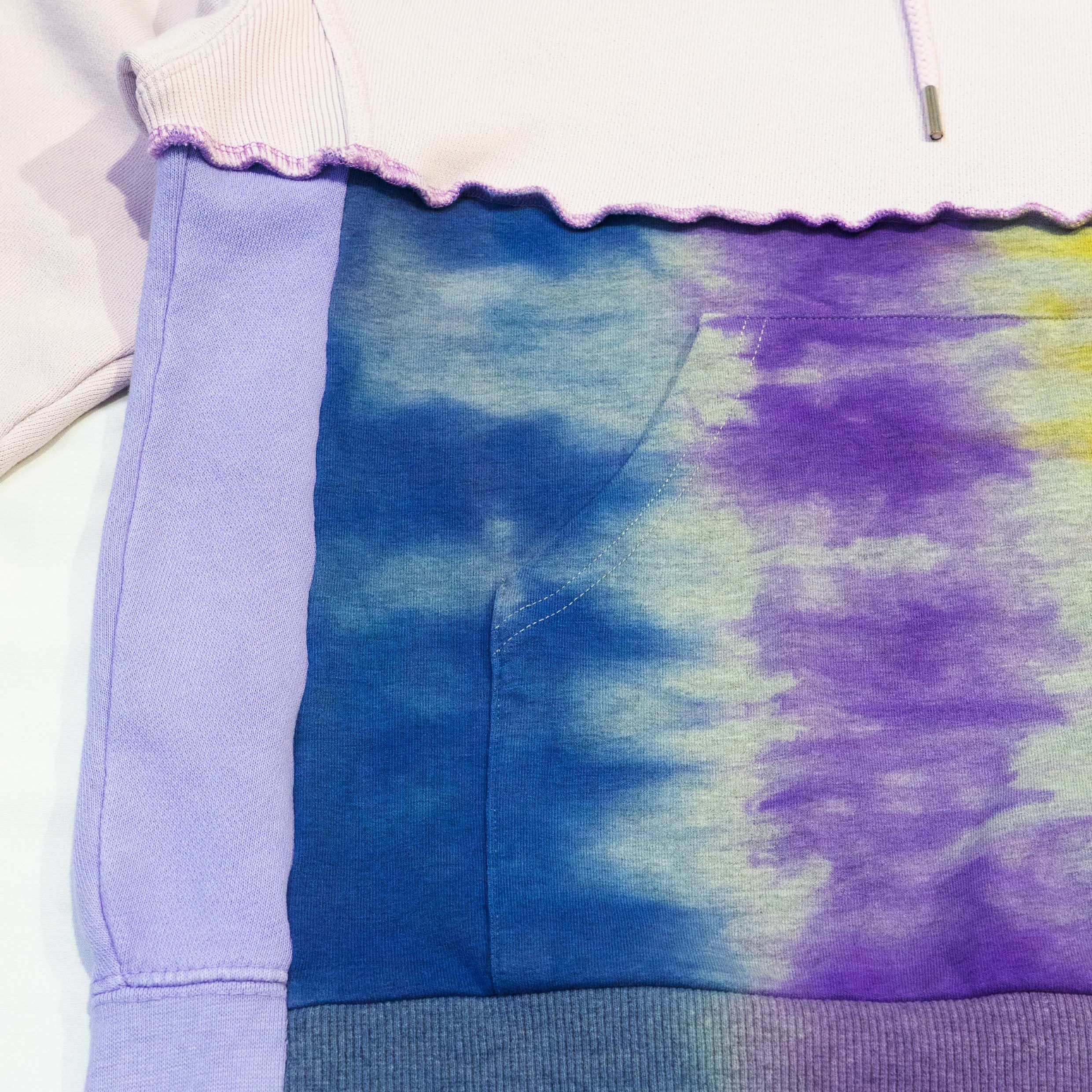 Reimagined upcycled hoodie - tie dye