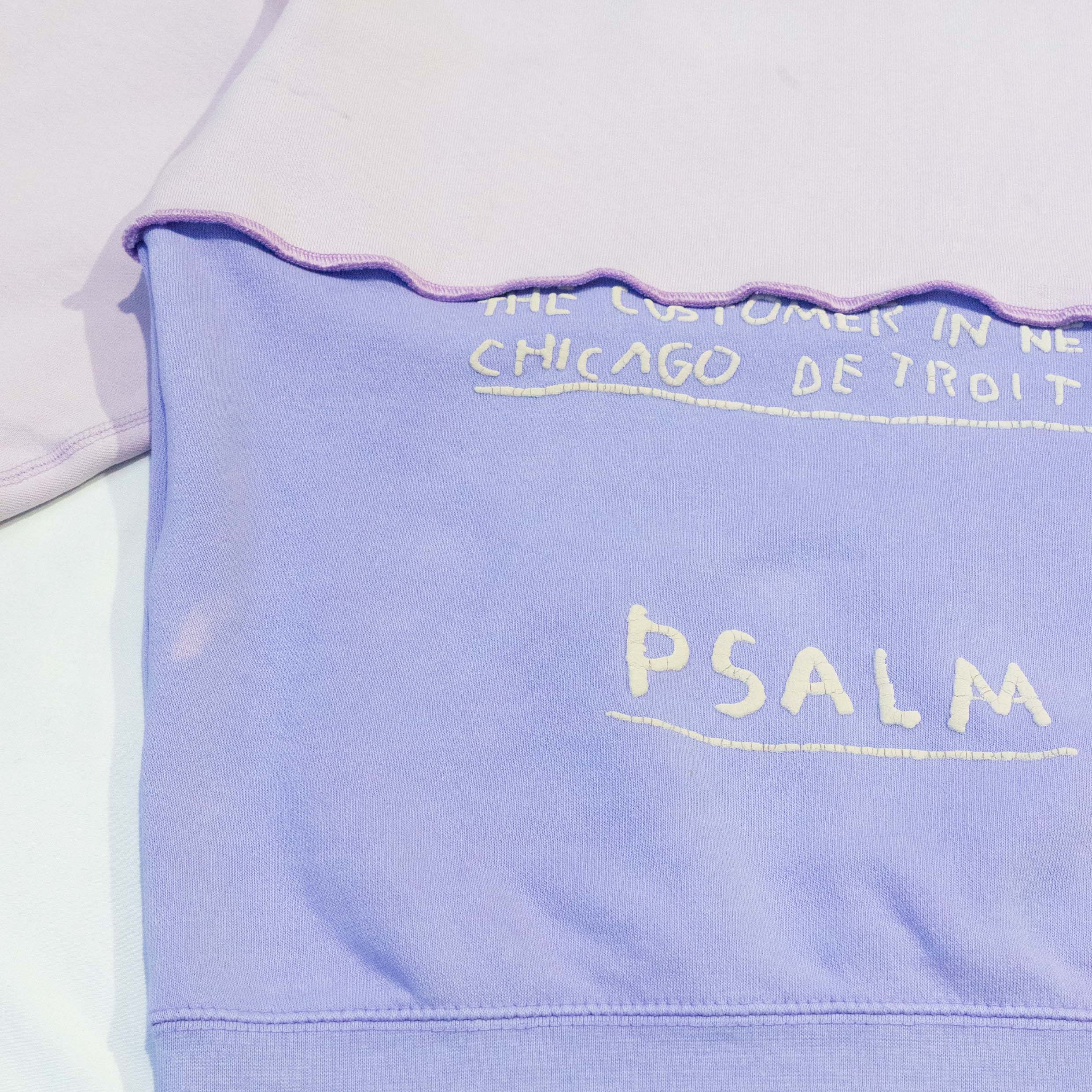 Reimagined upcycled jumper - pale pink & lavender