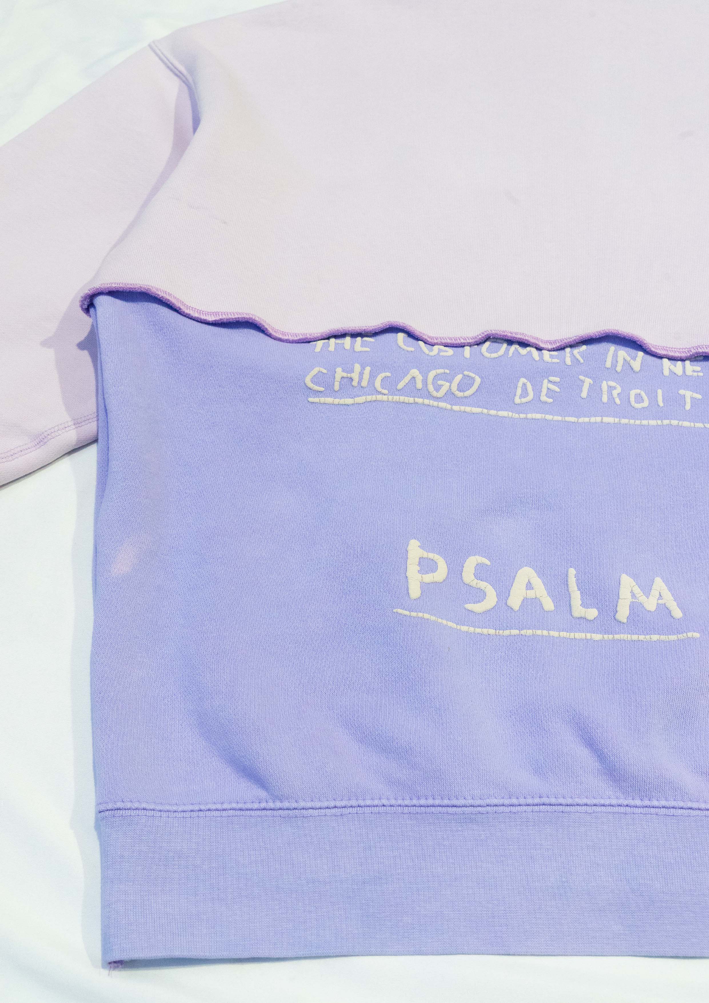 Reimagined upcycled jumper - pale pink & lavender