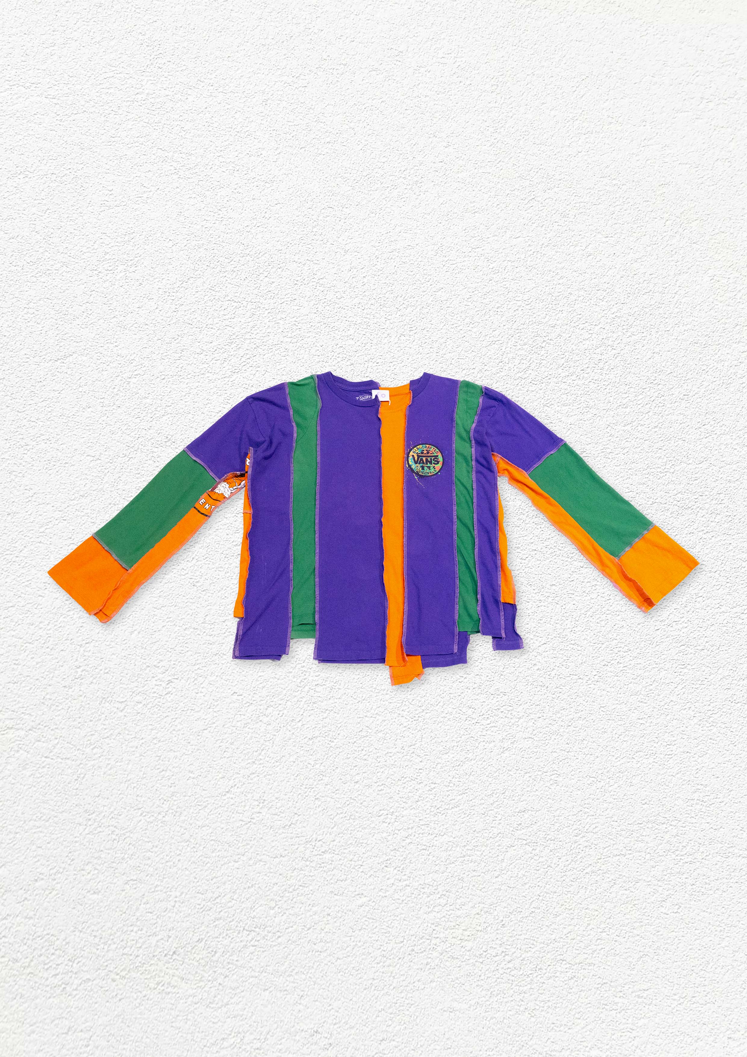 Reimagined upcycled tee - purple