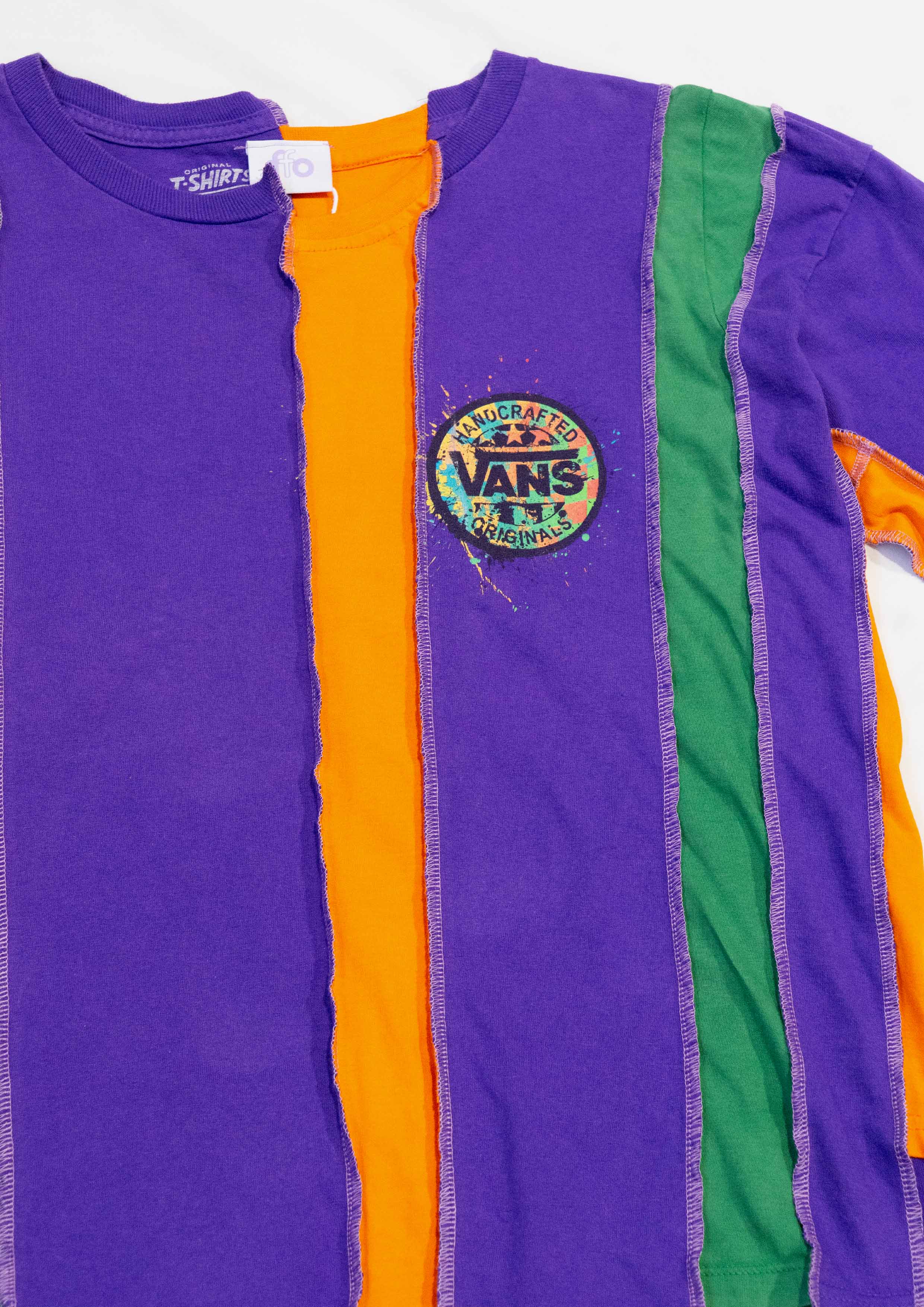 Reimagined upcycled tee - purple