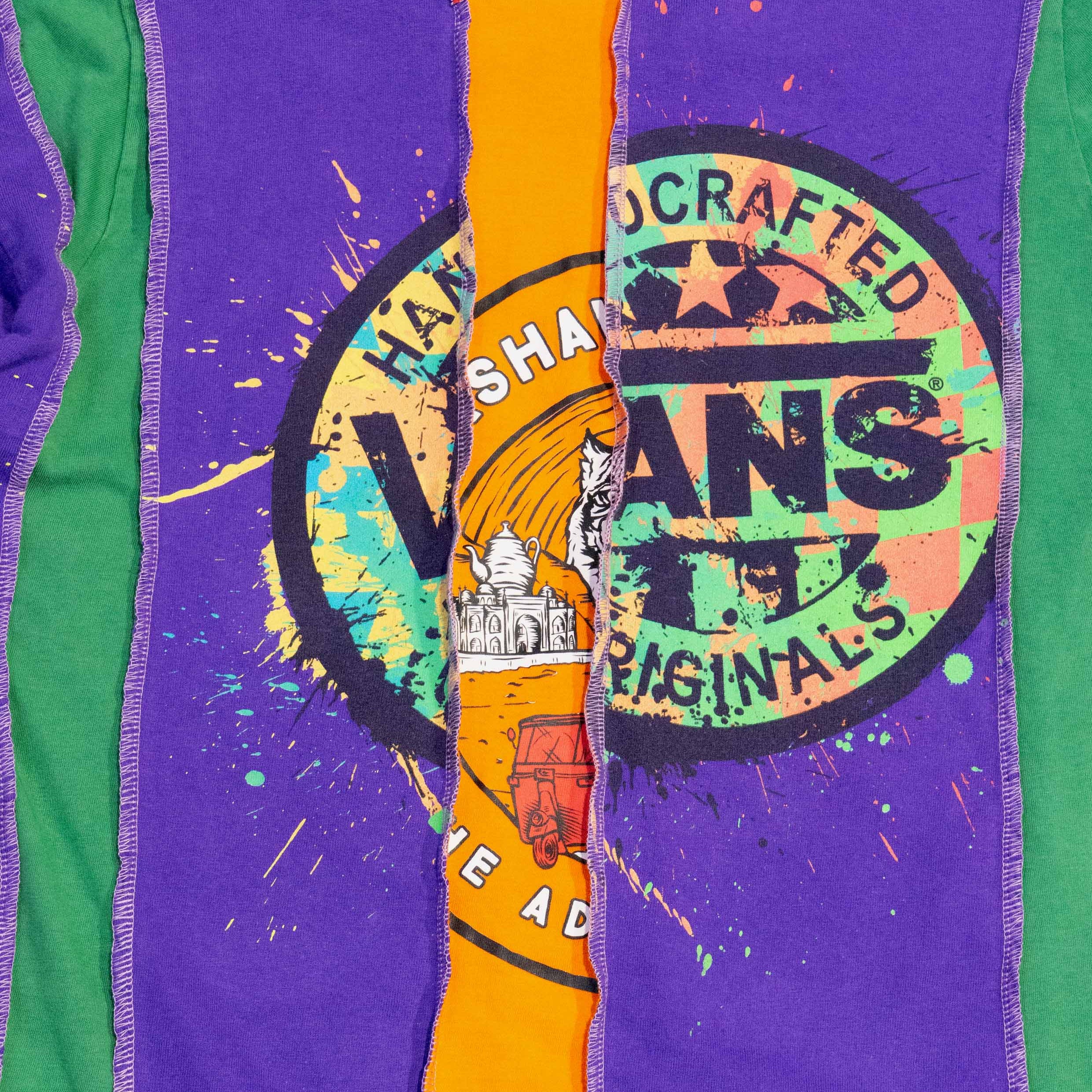 Reimagined upcycled tee - purple