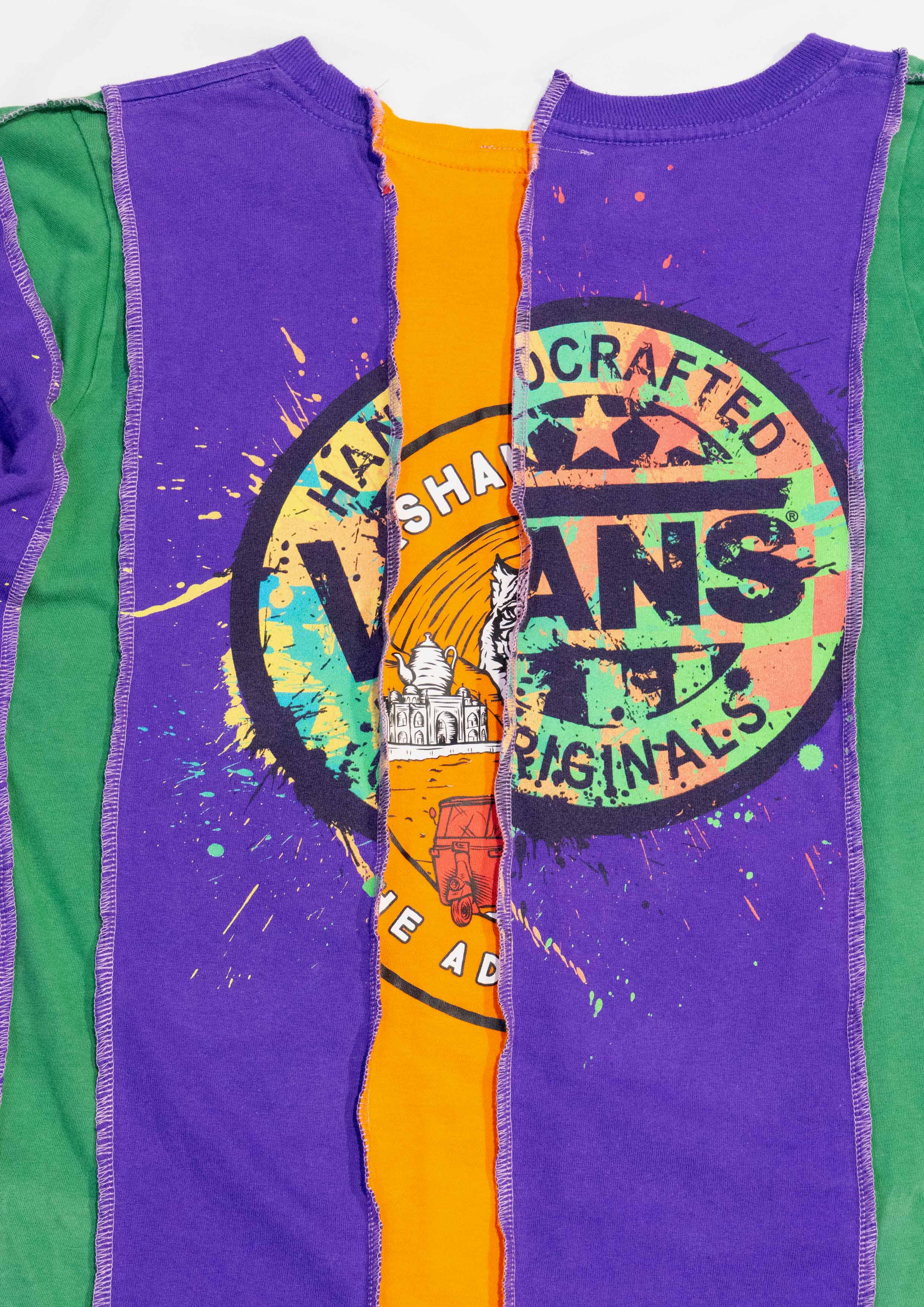 Reimagined upcycled tee - purple