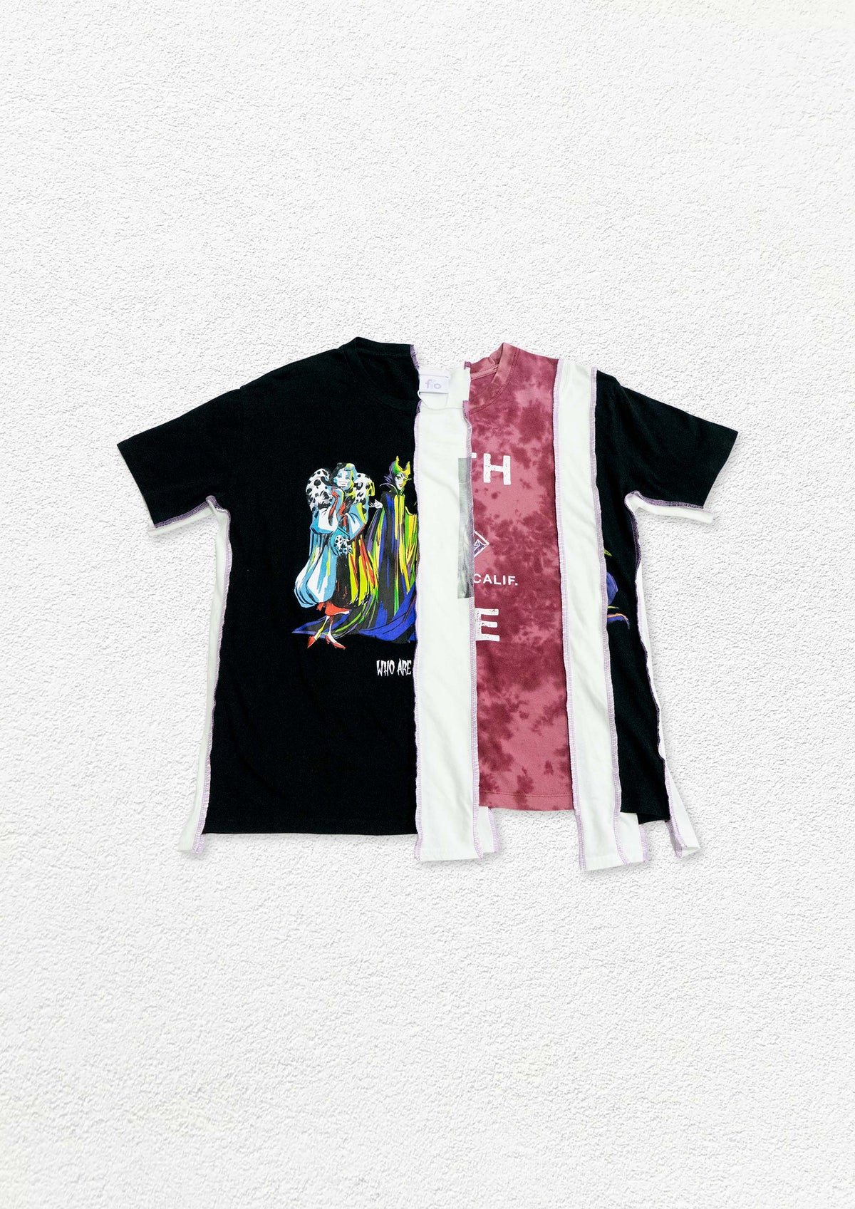 Reimagined upcycled tee - multicolour