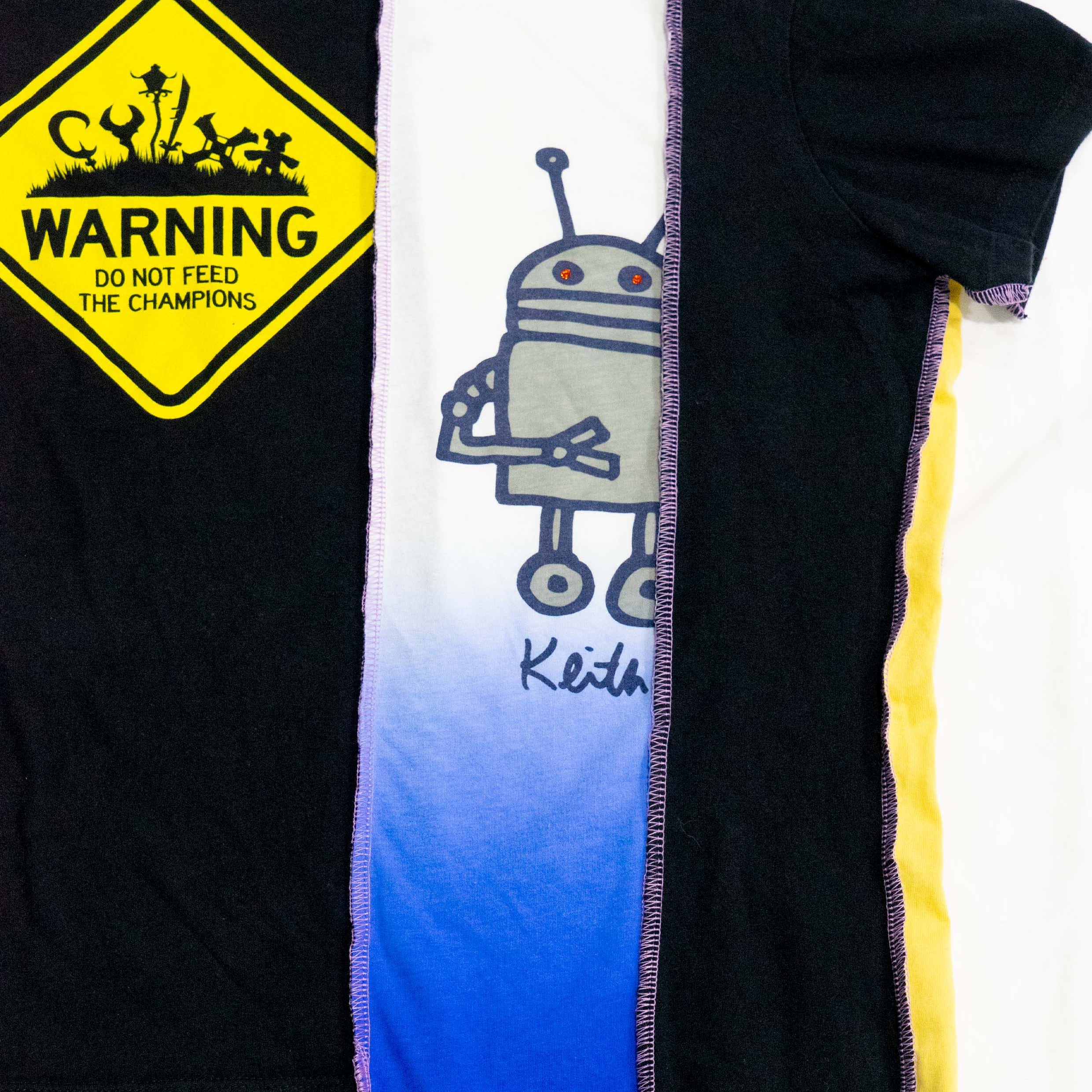 Reimagined upcycled tee - multicolour