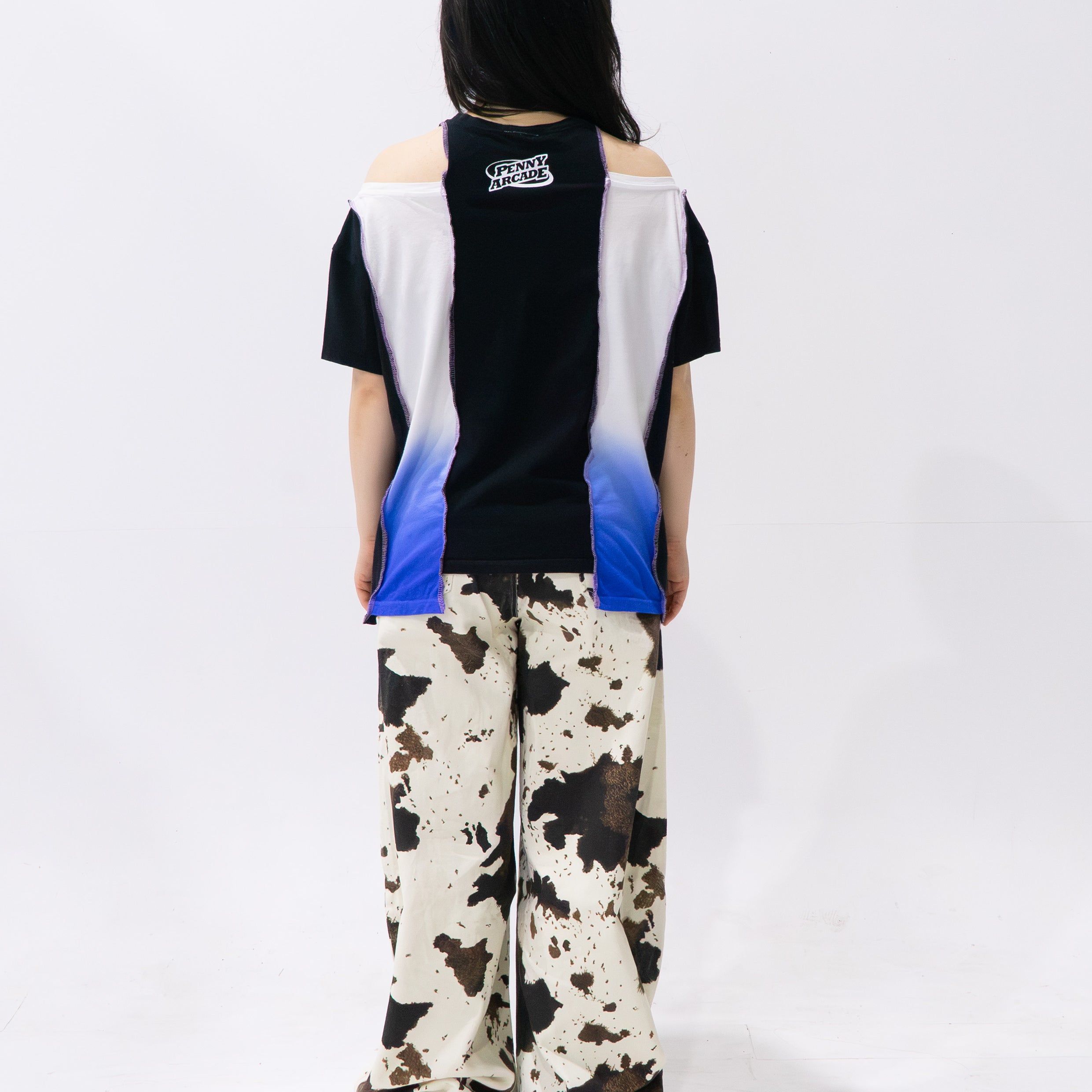 Reimagined upcycled tee - multicolour