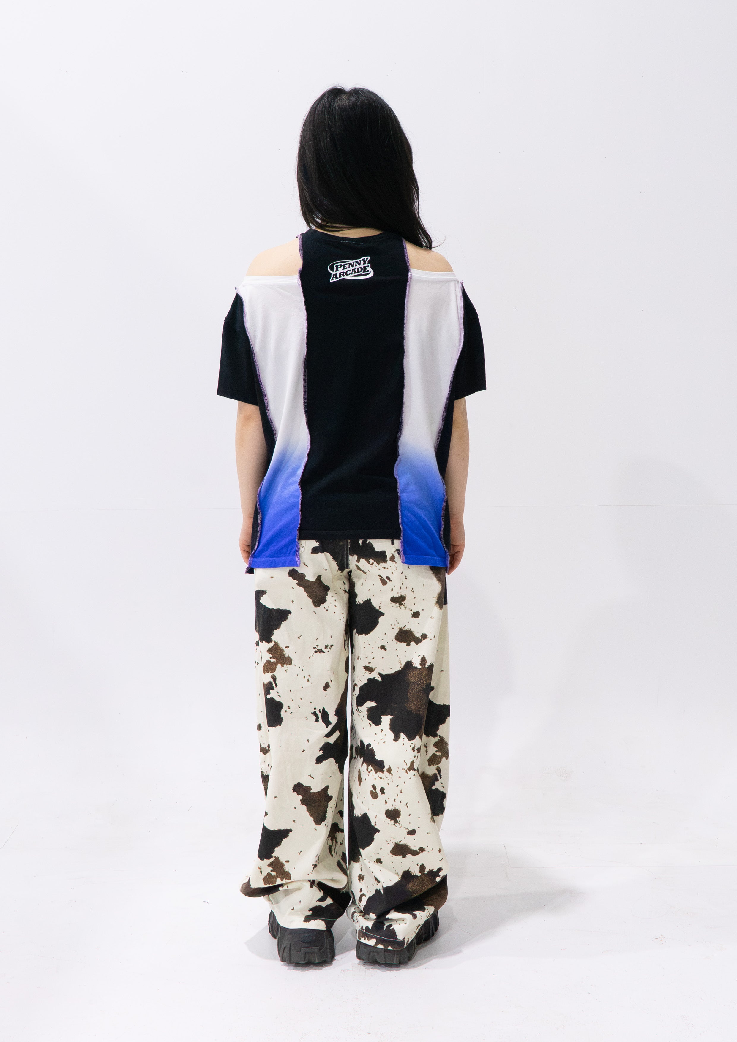 Reimagined upcycled tee - multicolour