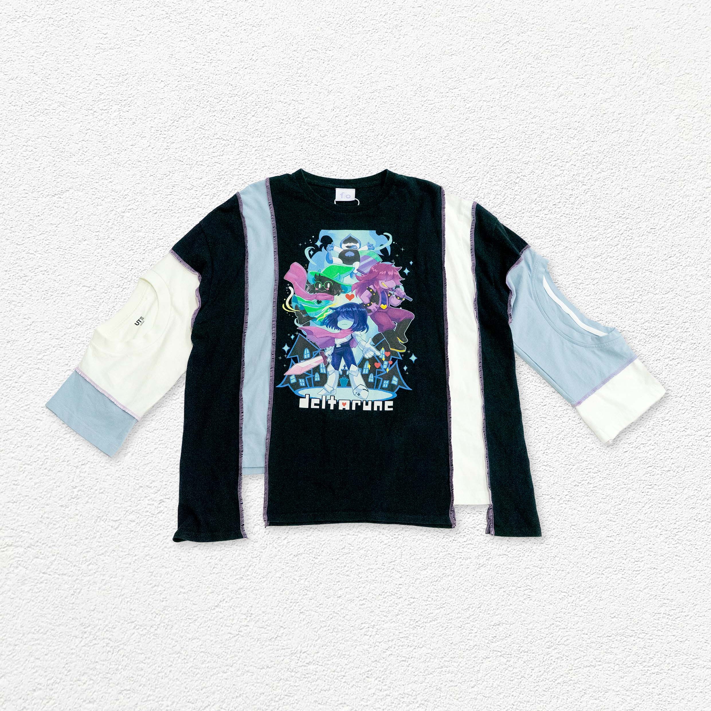 Reimagined upcycled tee - multicolour