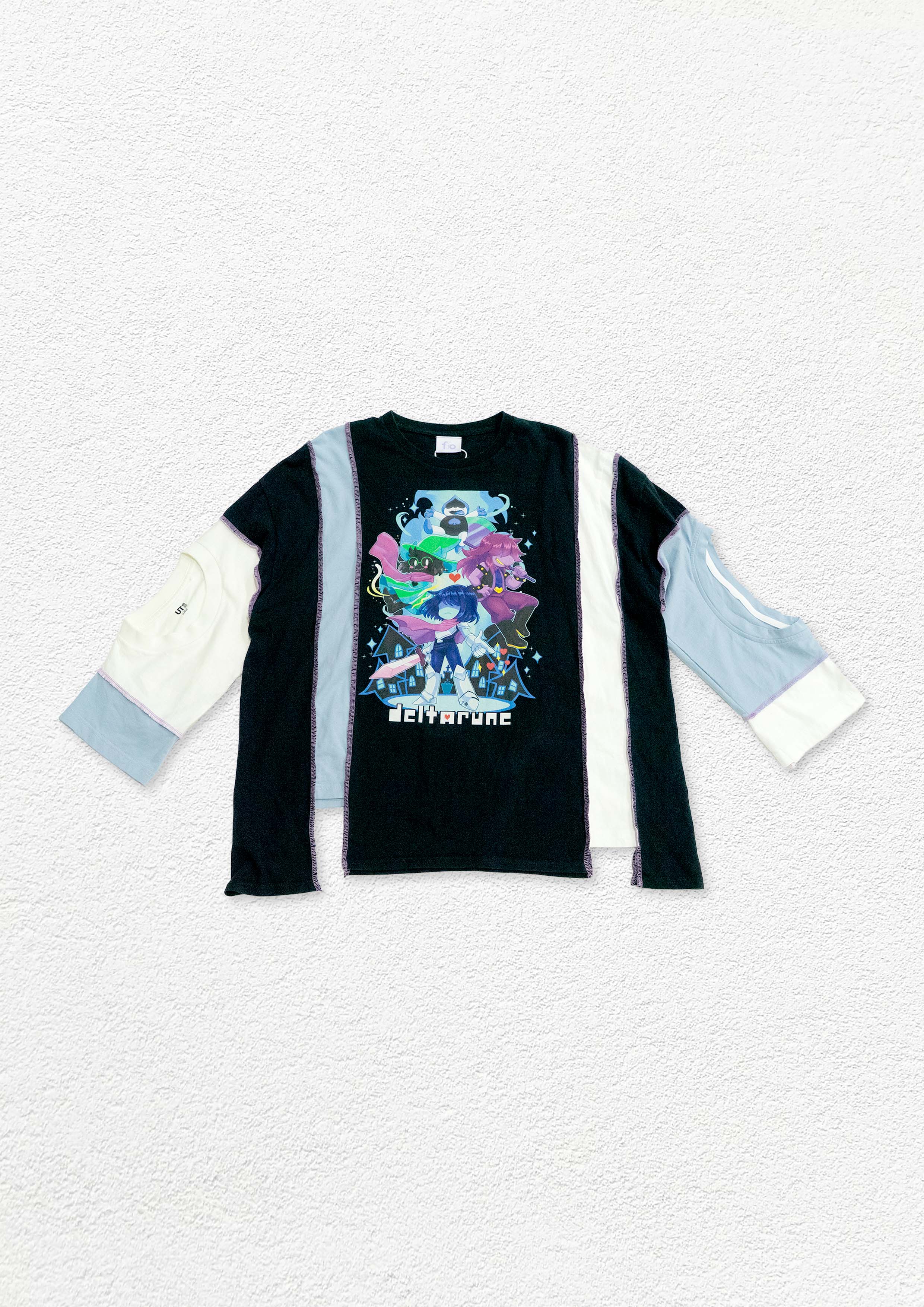 Reimagined upcycled tee - multicolour
