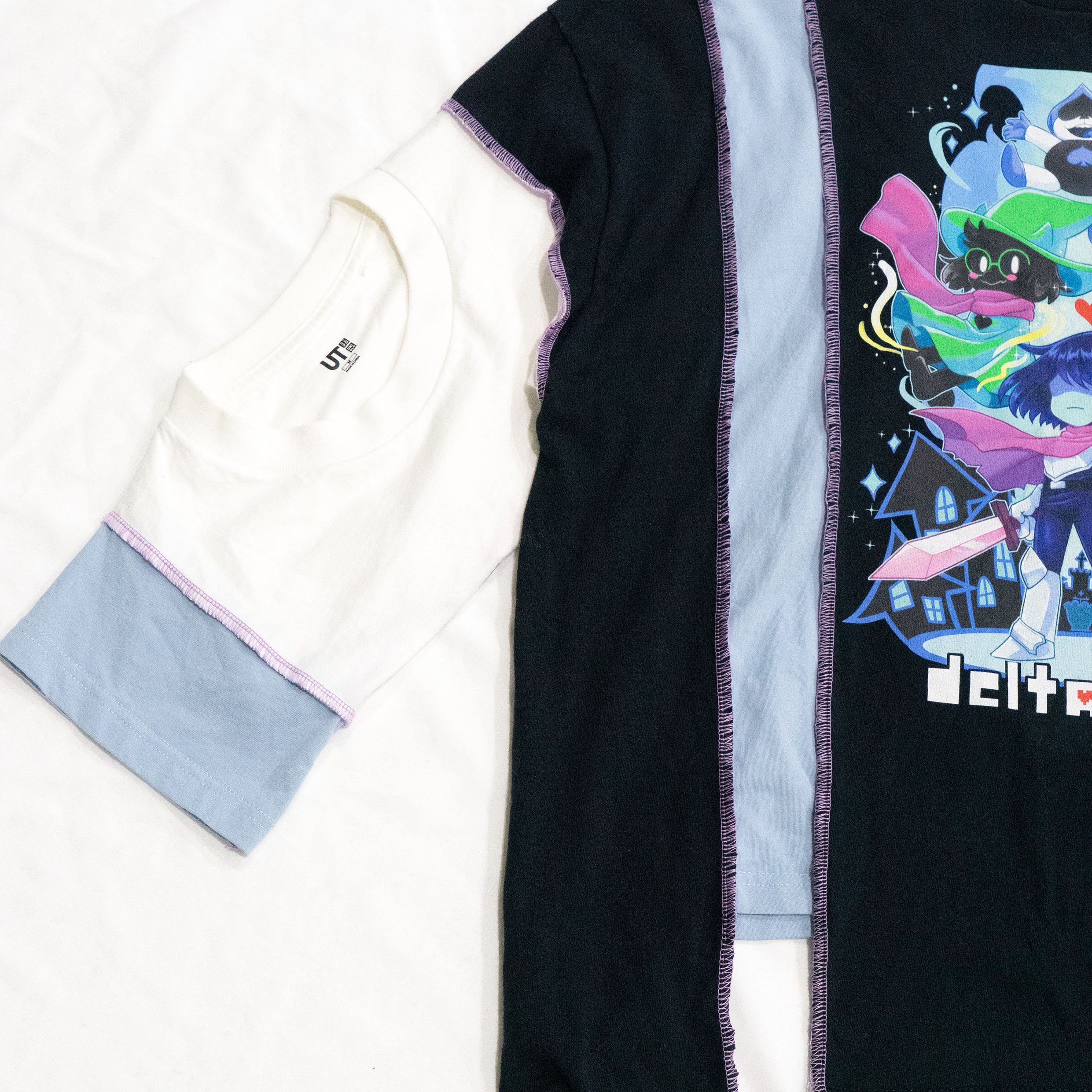 Reimagined upcycled tee - multicolour