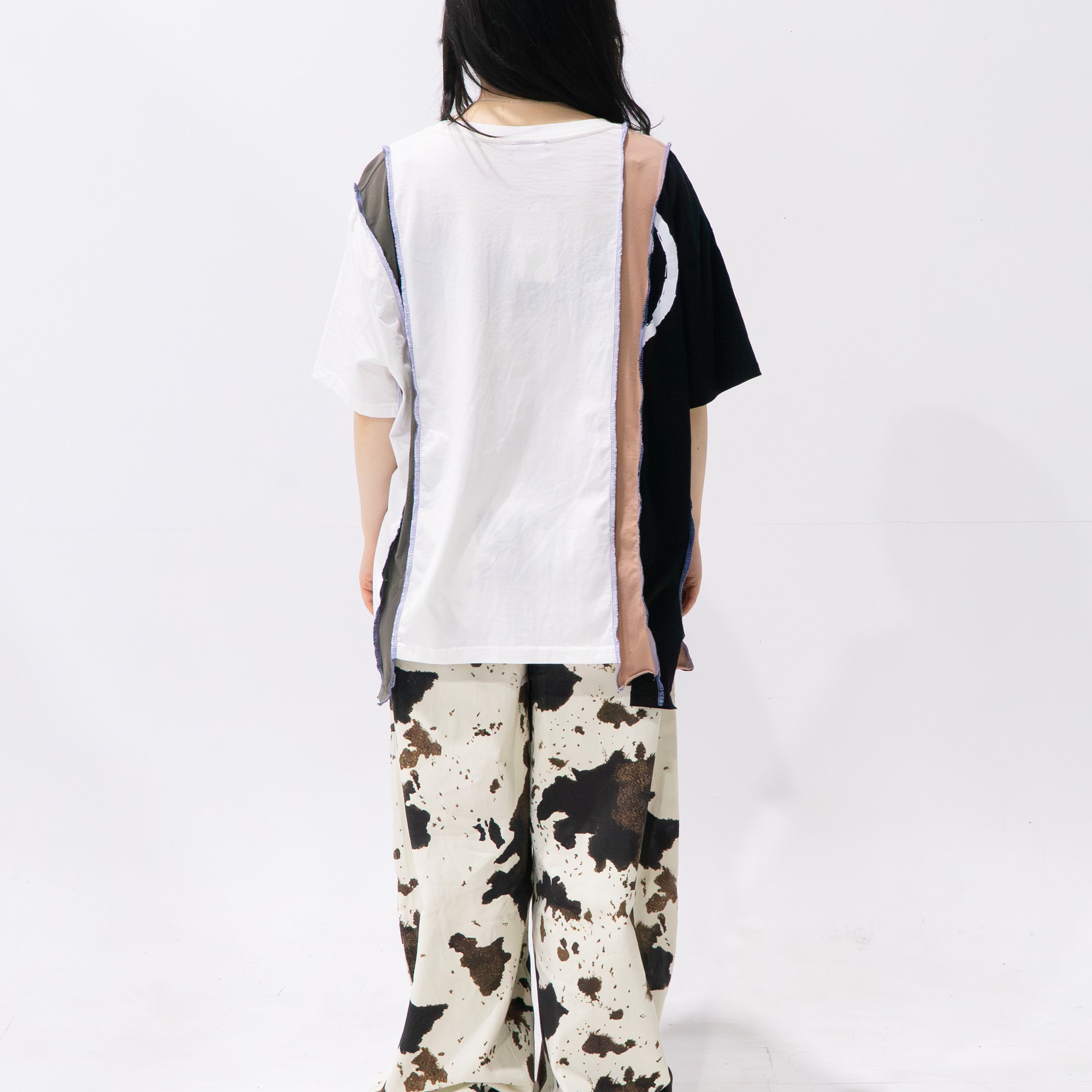 Reimagined upcycled tee - multicolour