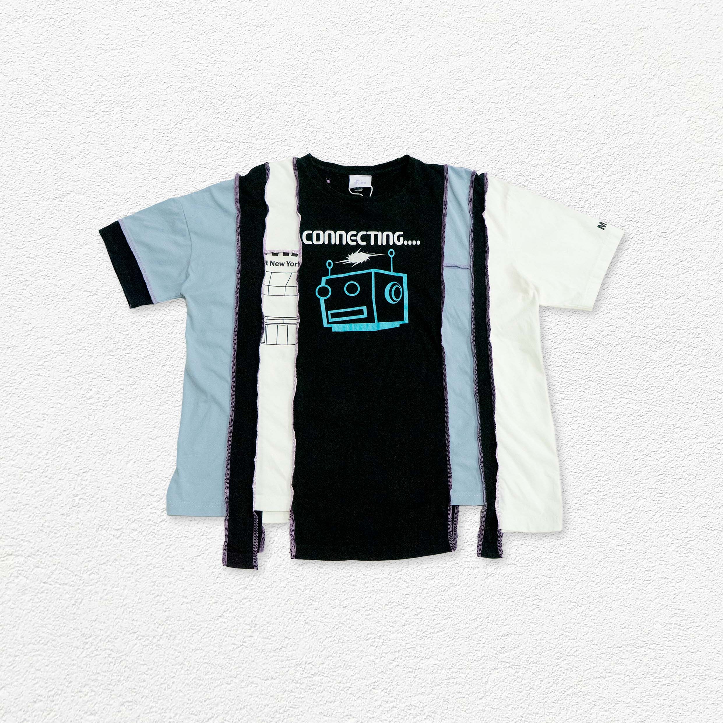 Reimagined upcycled tee - multicolour
