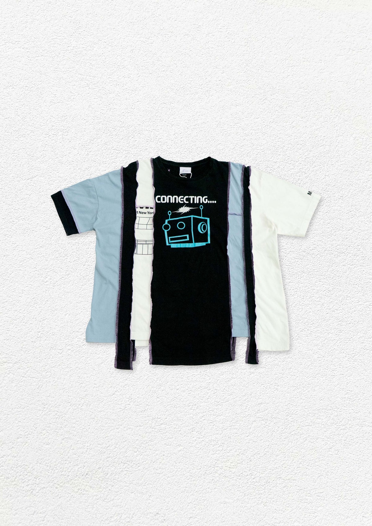 Reimagined upcycled tee - multicolour