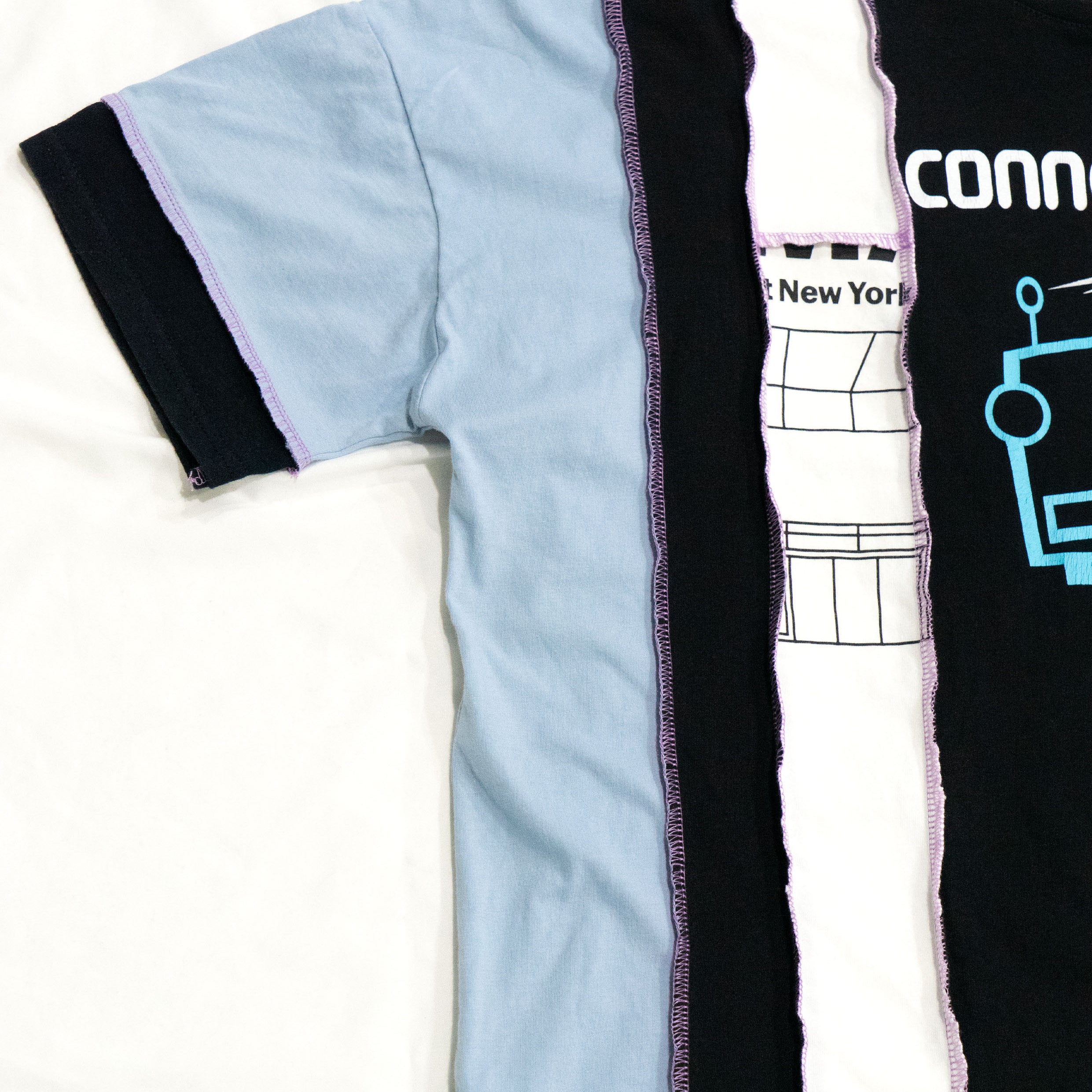 Reimagined upcycled tee - multicolour